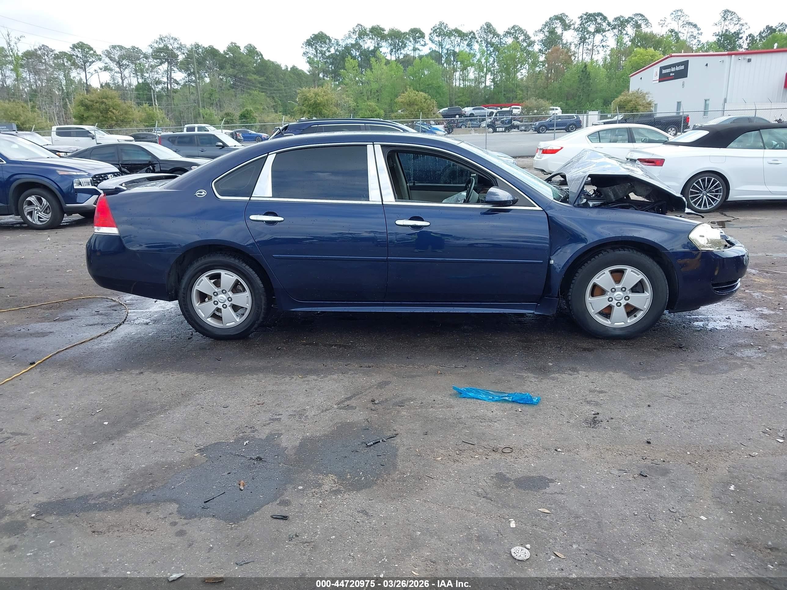 2009 Chevrolet Impala Lt Blue vin: 2G1WT57K591261379