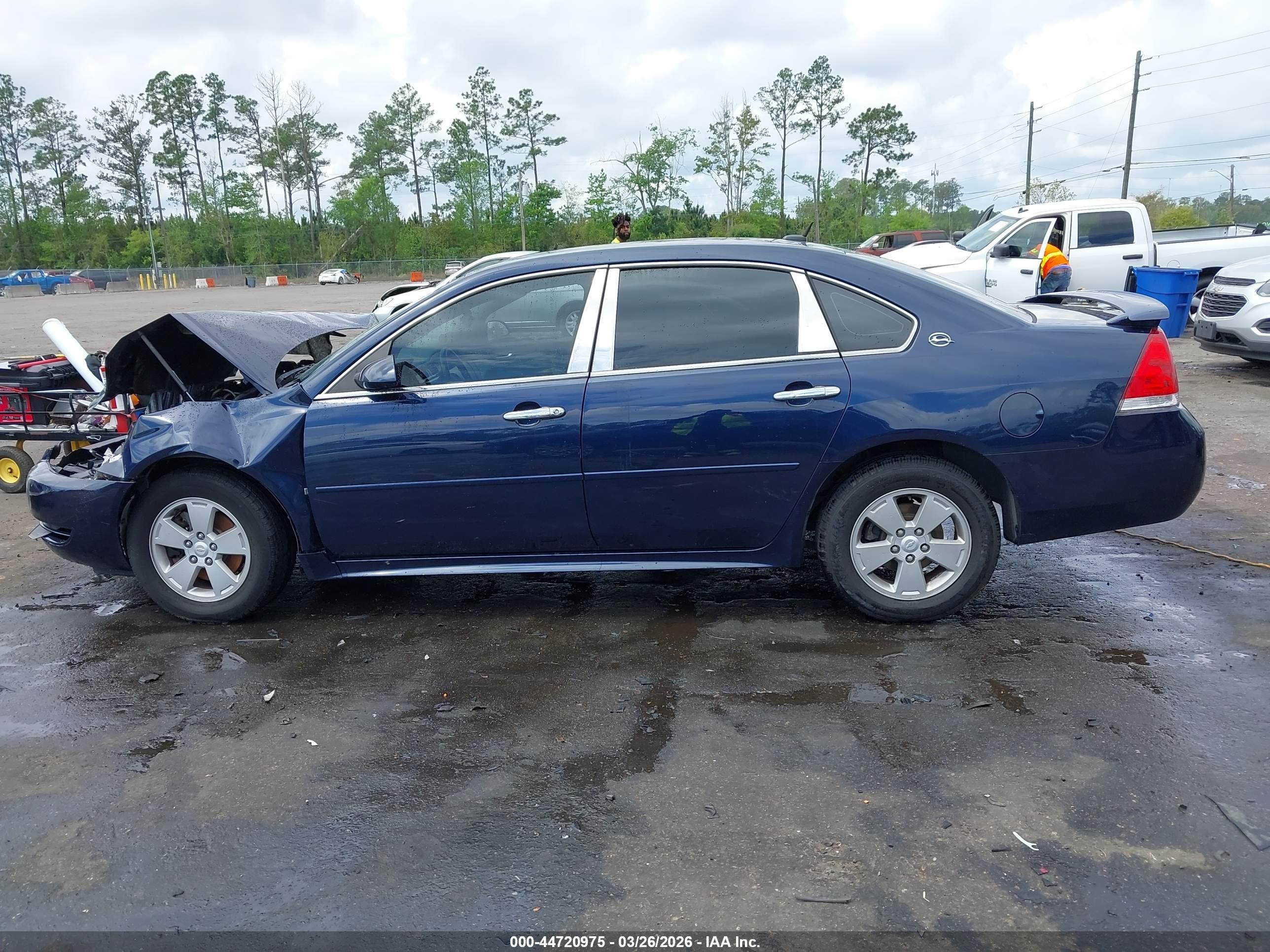 2009 Chevrolet Impala Lt Blue vin: 2G1WT57K591261379