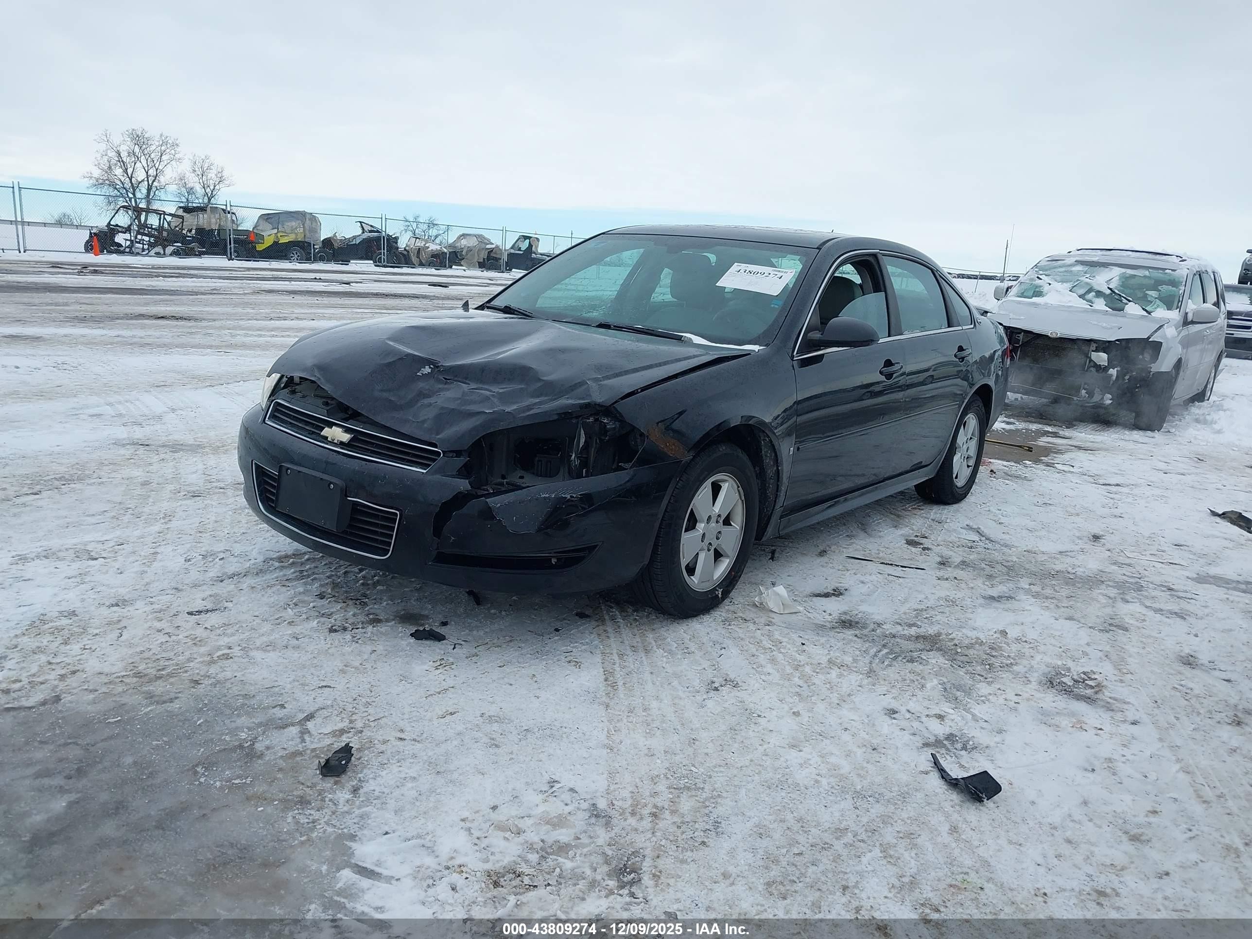 2009 Chevrolet Impala Lt Black vin: 2G1WT57K691106646