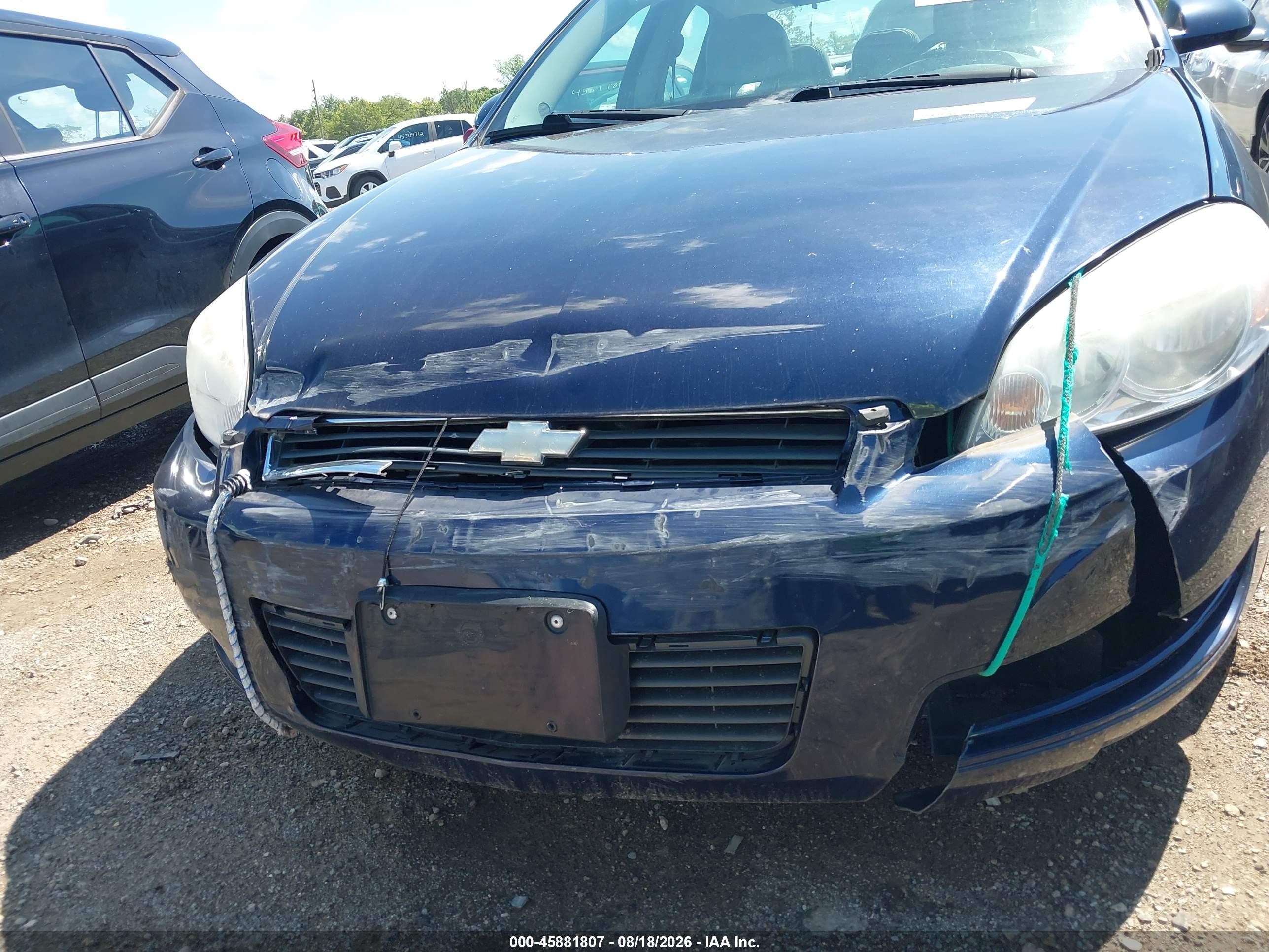 2009 Chevrolet Impala Lt Blue vin: 2G1WT57K791135038