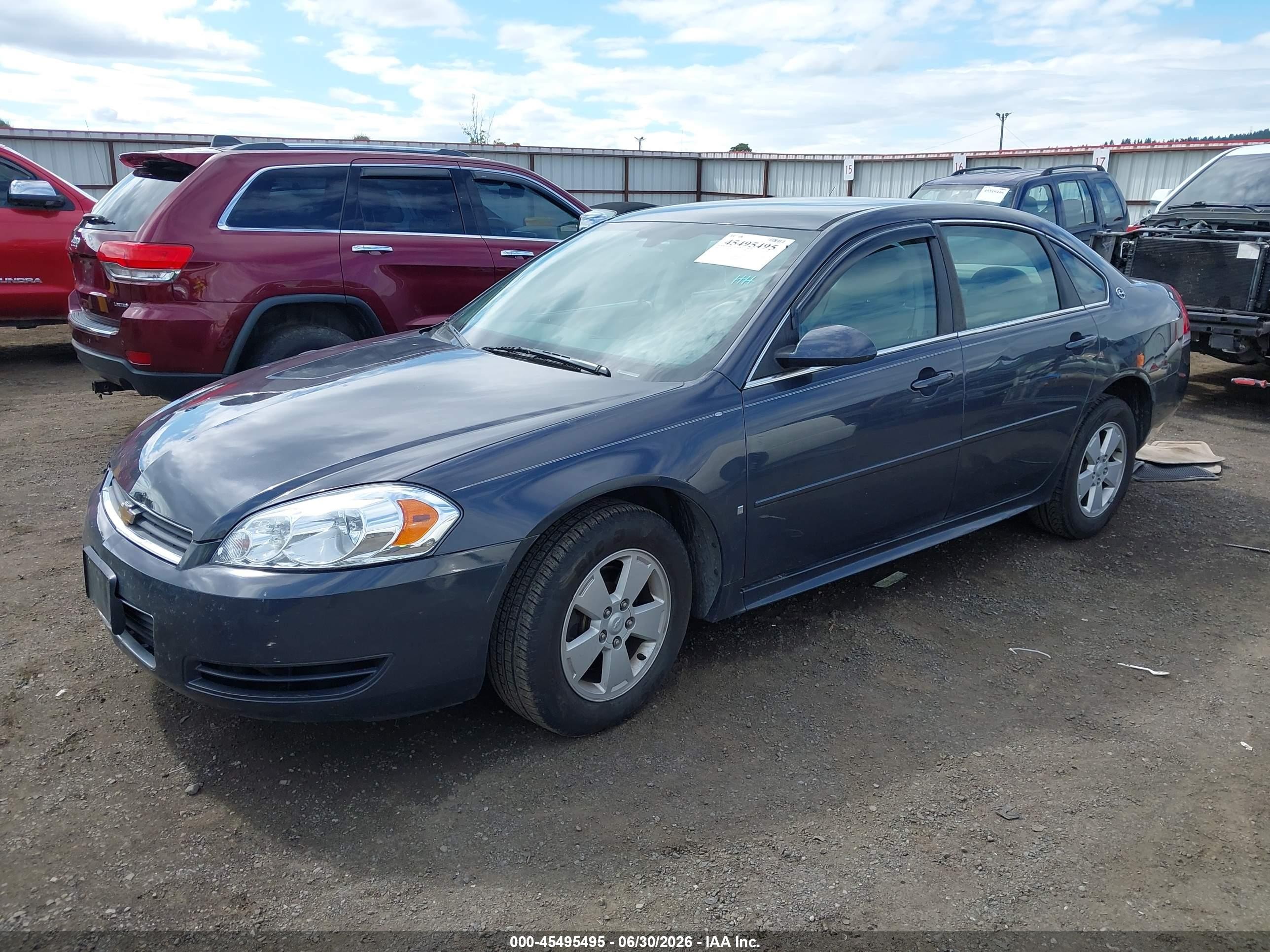 2009 Chevrolet Impala Lt Gray vin: 2G1WT57K791198463