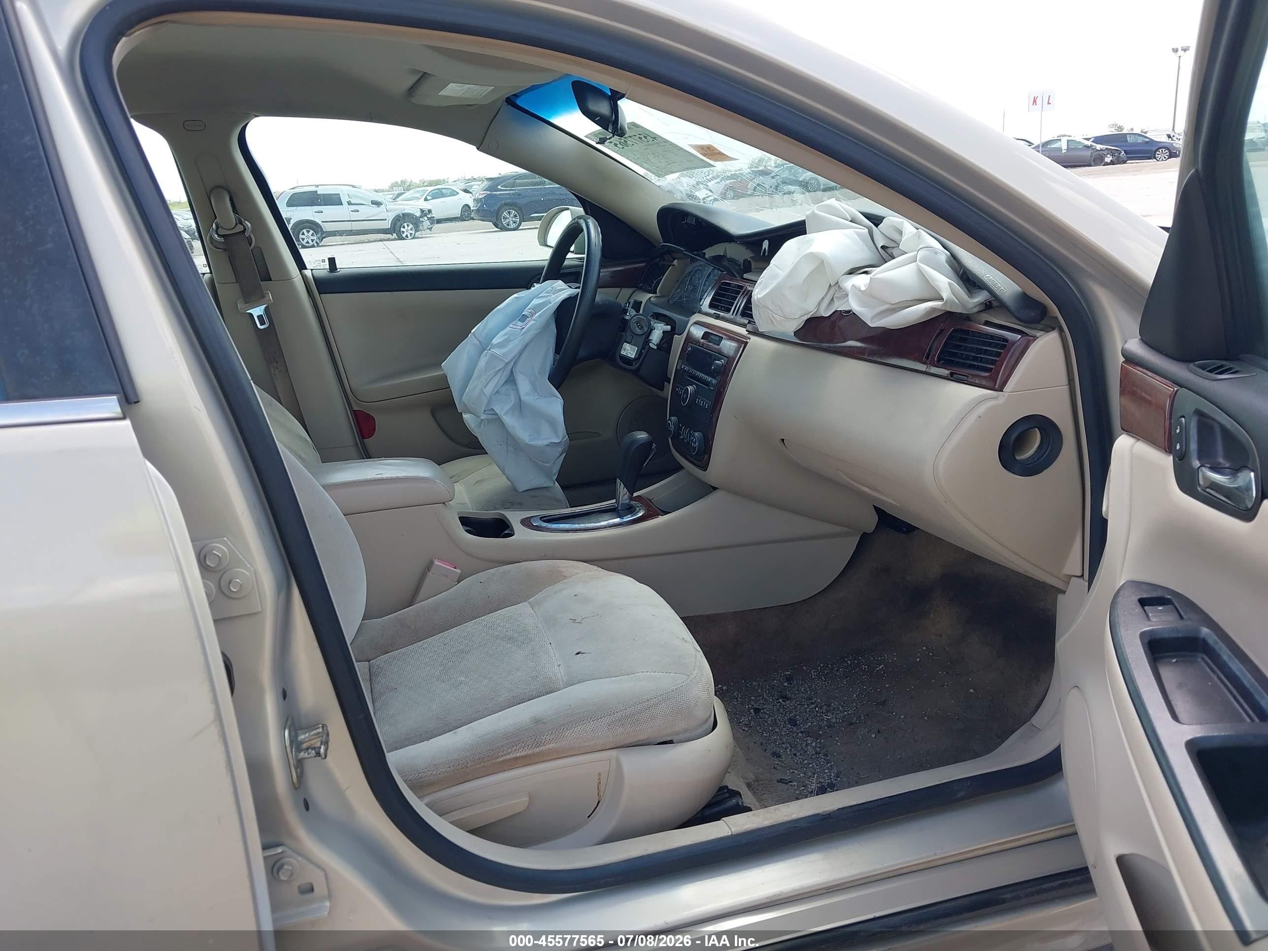 2009 Chevrolet Impala Lt Beige vin: 2G1WT57K791217058