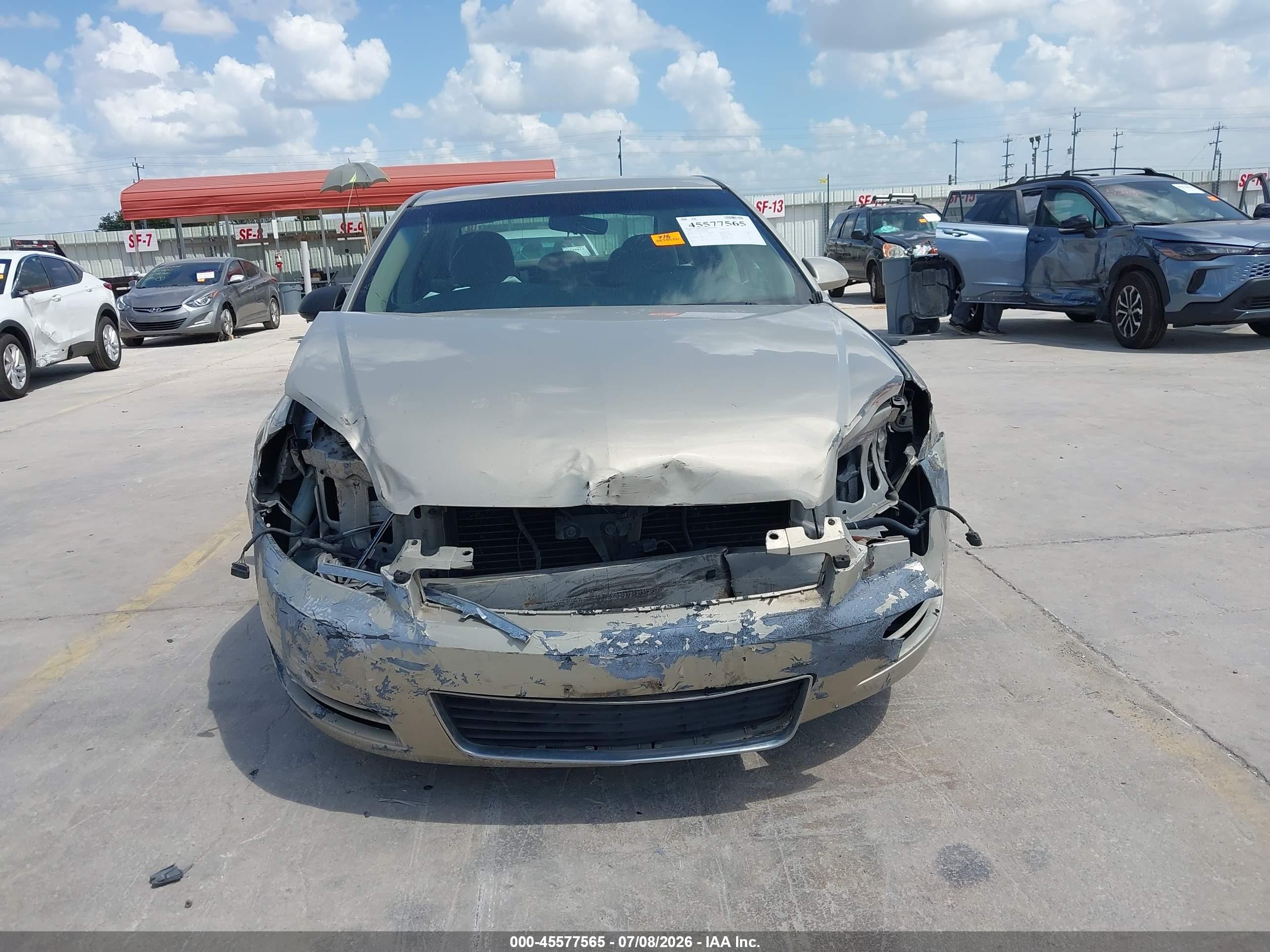 2009 Chevrolet Impala Lt Beige vin: 2G1WT57K791217058