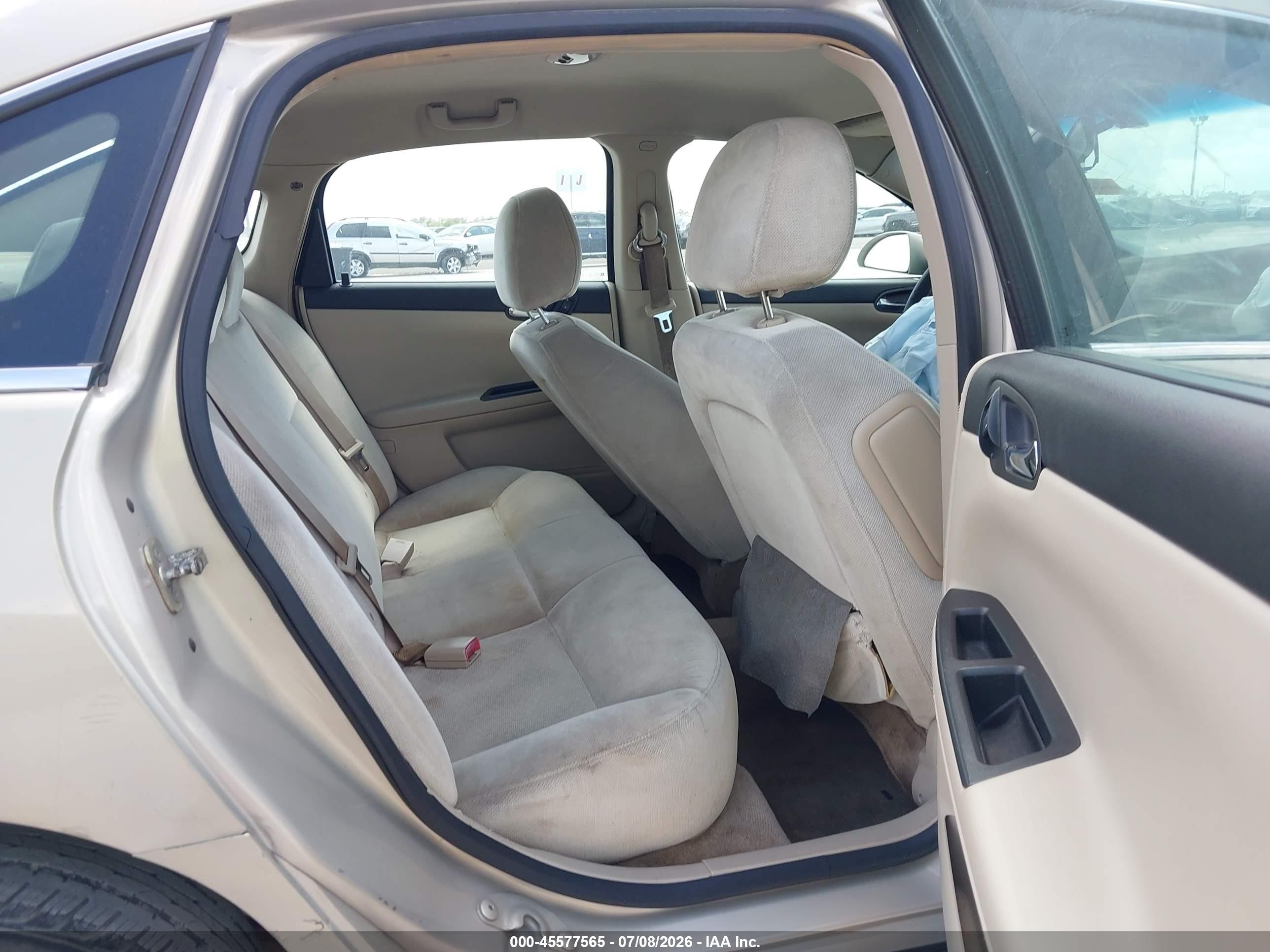 2009 Chevrolet Impala Lt Beige vin: 2G1WT57K791217058