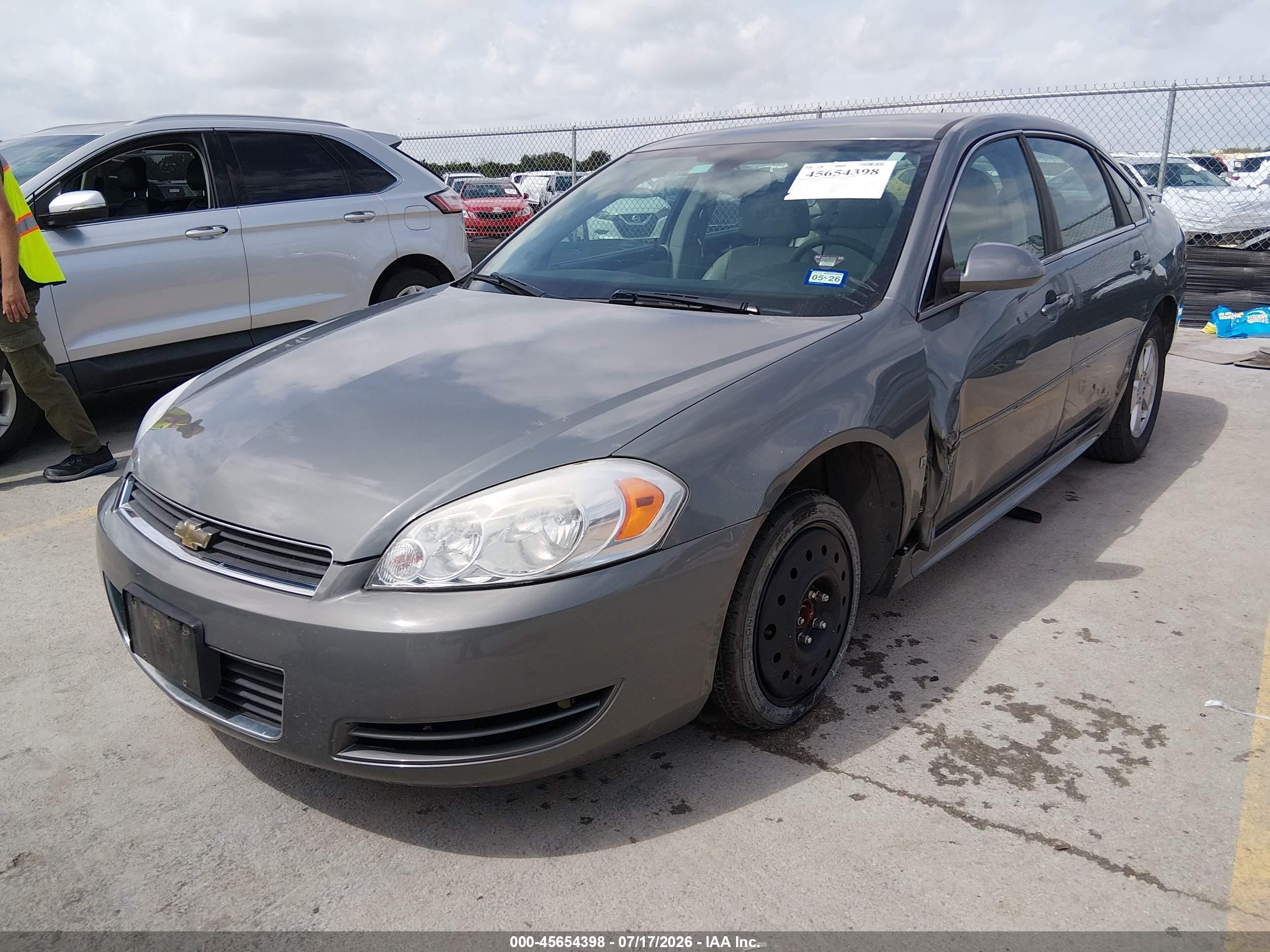 2009 Chevrolet Impala Lt Gray vin: 2G1WT57K791223846