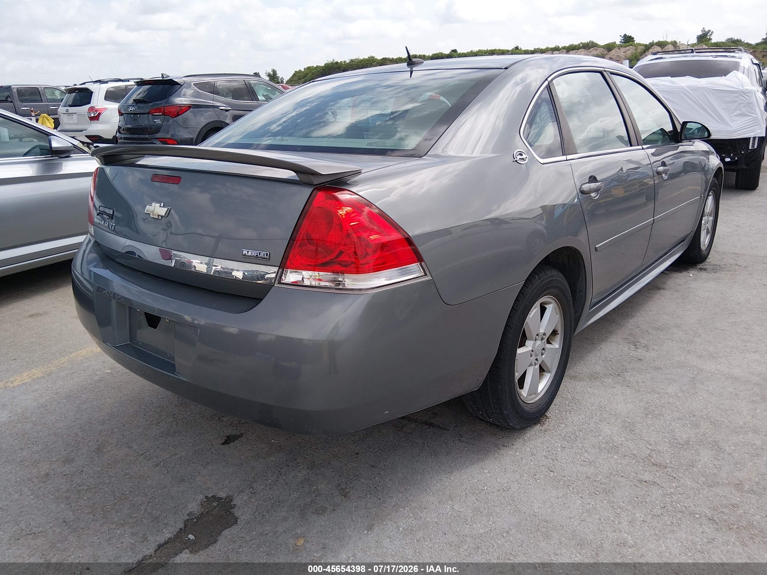 2009 Chevrolet Impala Lt Gray vin: 2G1WT57K791223846