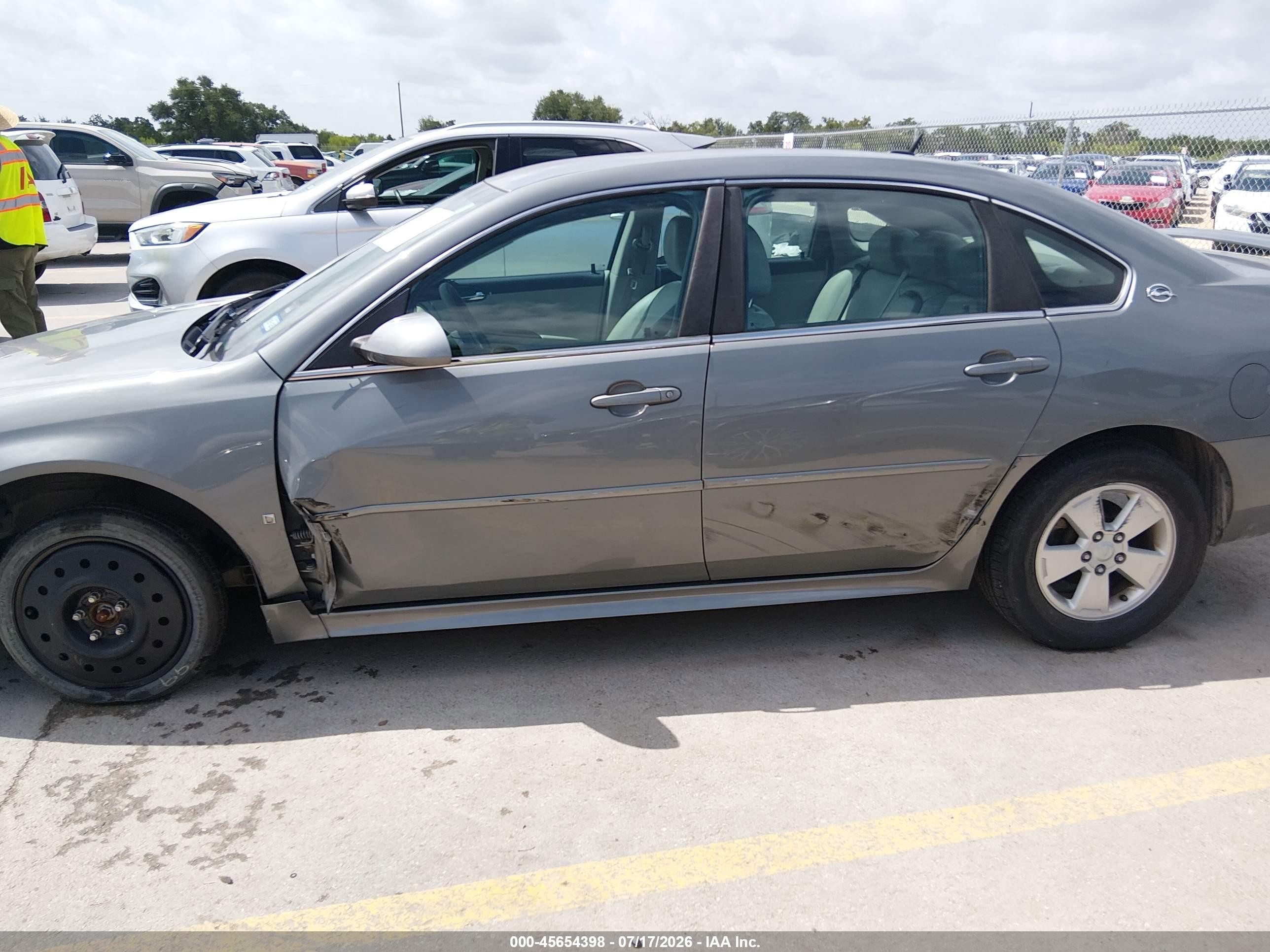 2009 Chevrolet Impala Lt Gray vin: 2G1WT57K791223846