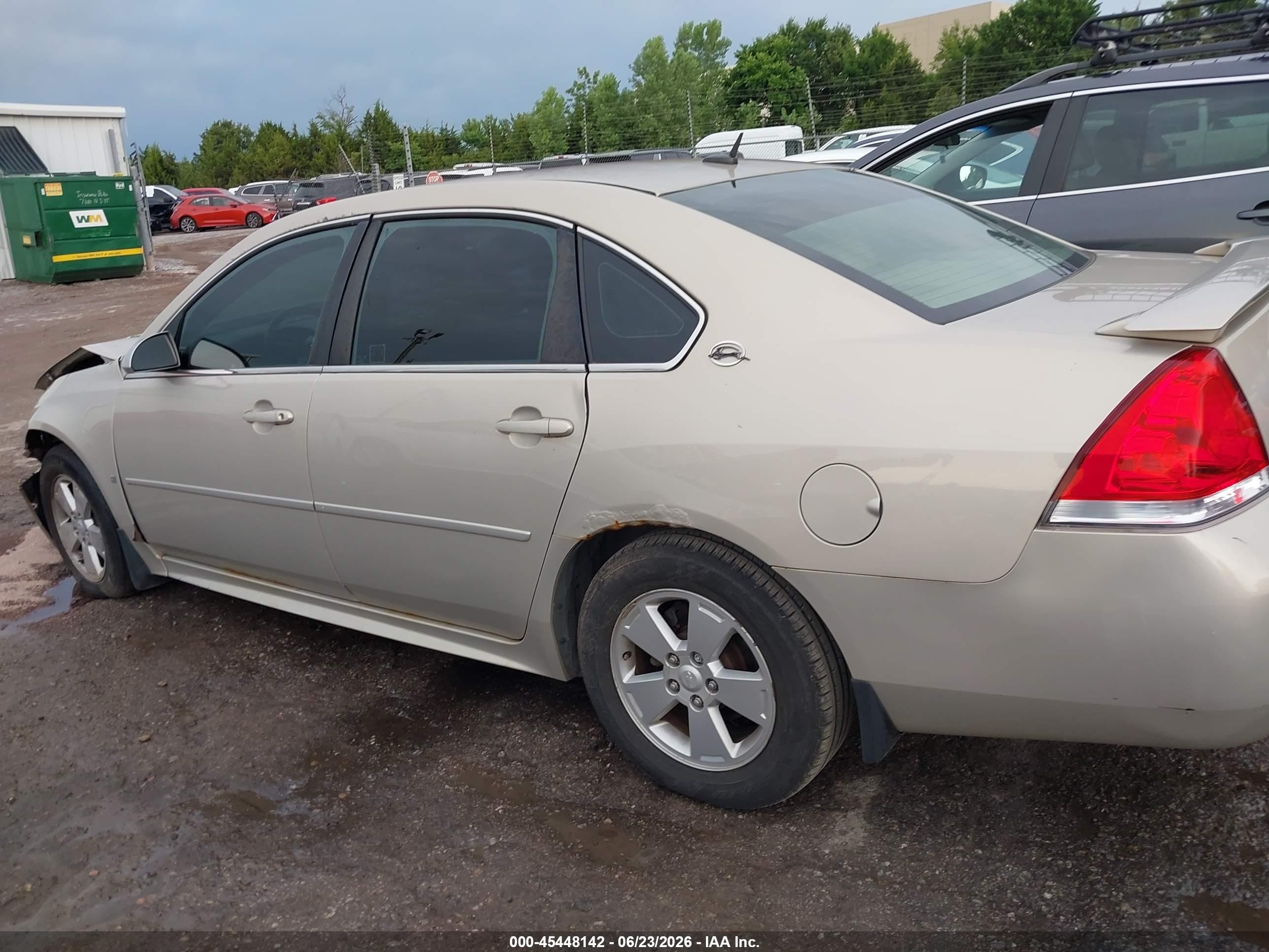 2009 Chevrolet Impala Lt Tan vin: 2G1WT57K891127742