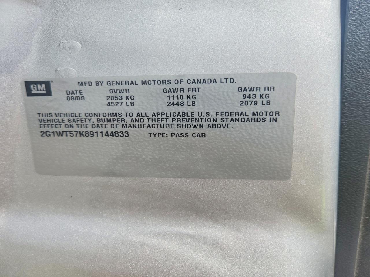 2009 Chevrolet Impala 1lt Silver vin: 2G1WT57K891144833