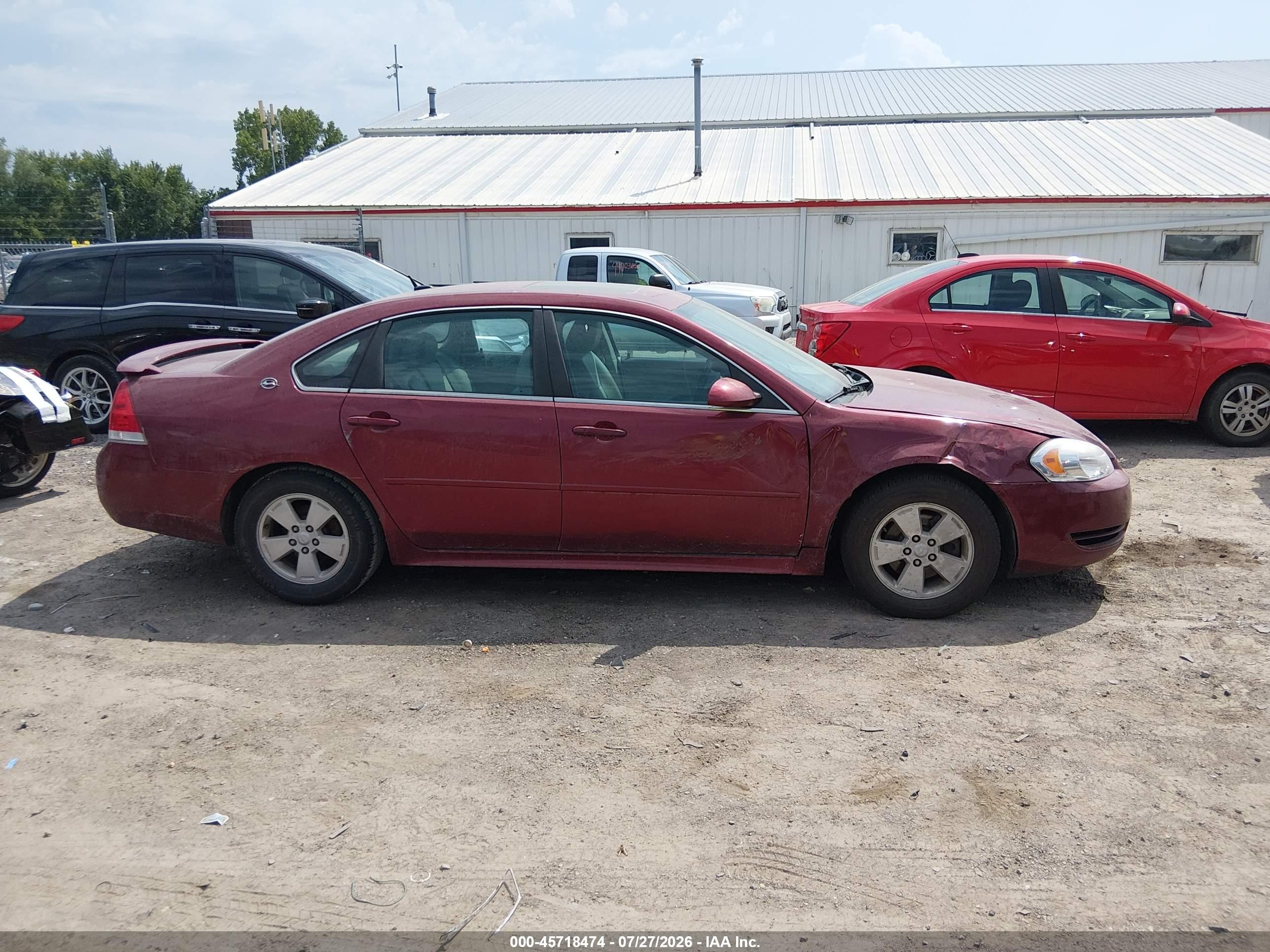 2009 Chevrolet Impala Lt Burgundy vin: 2G1WT57K891219448