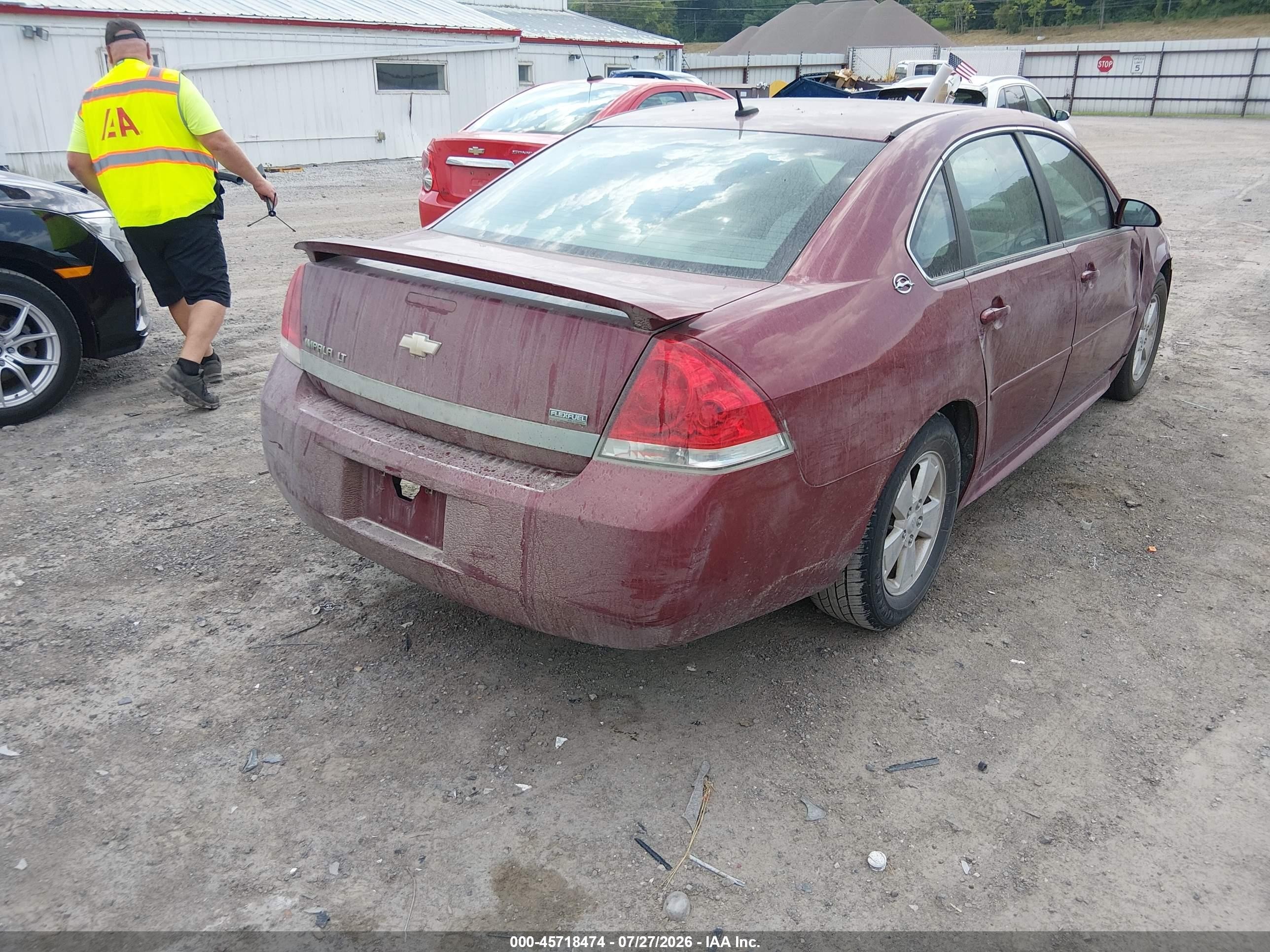 2009 Chevrolet Impala Lt Burgundy vin: 2G1WT57K891219448