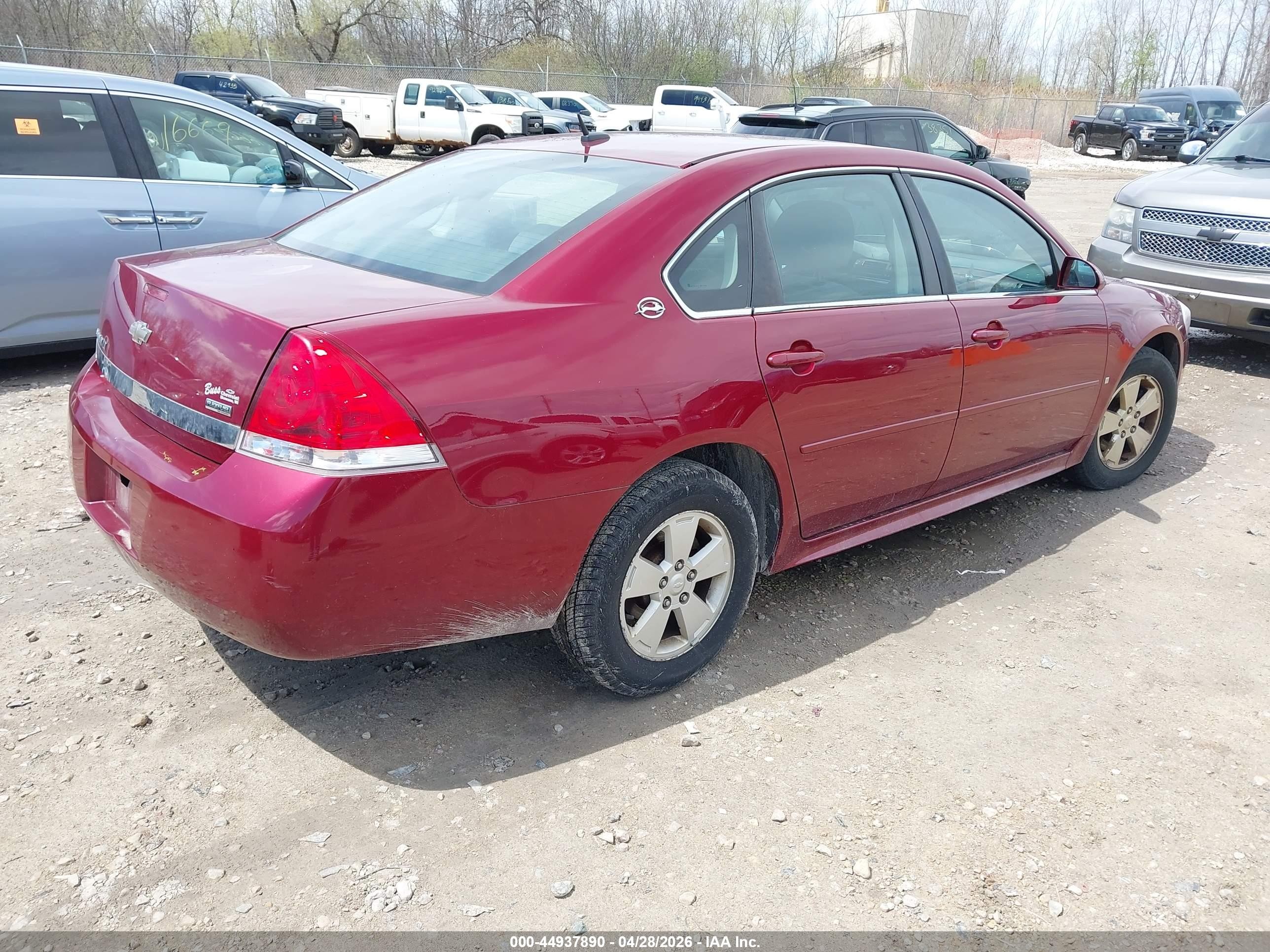 2009 Chevrolet Impala Lt Burgundy vin: 2G1WT57K991182894