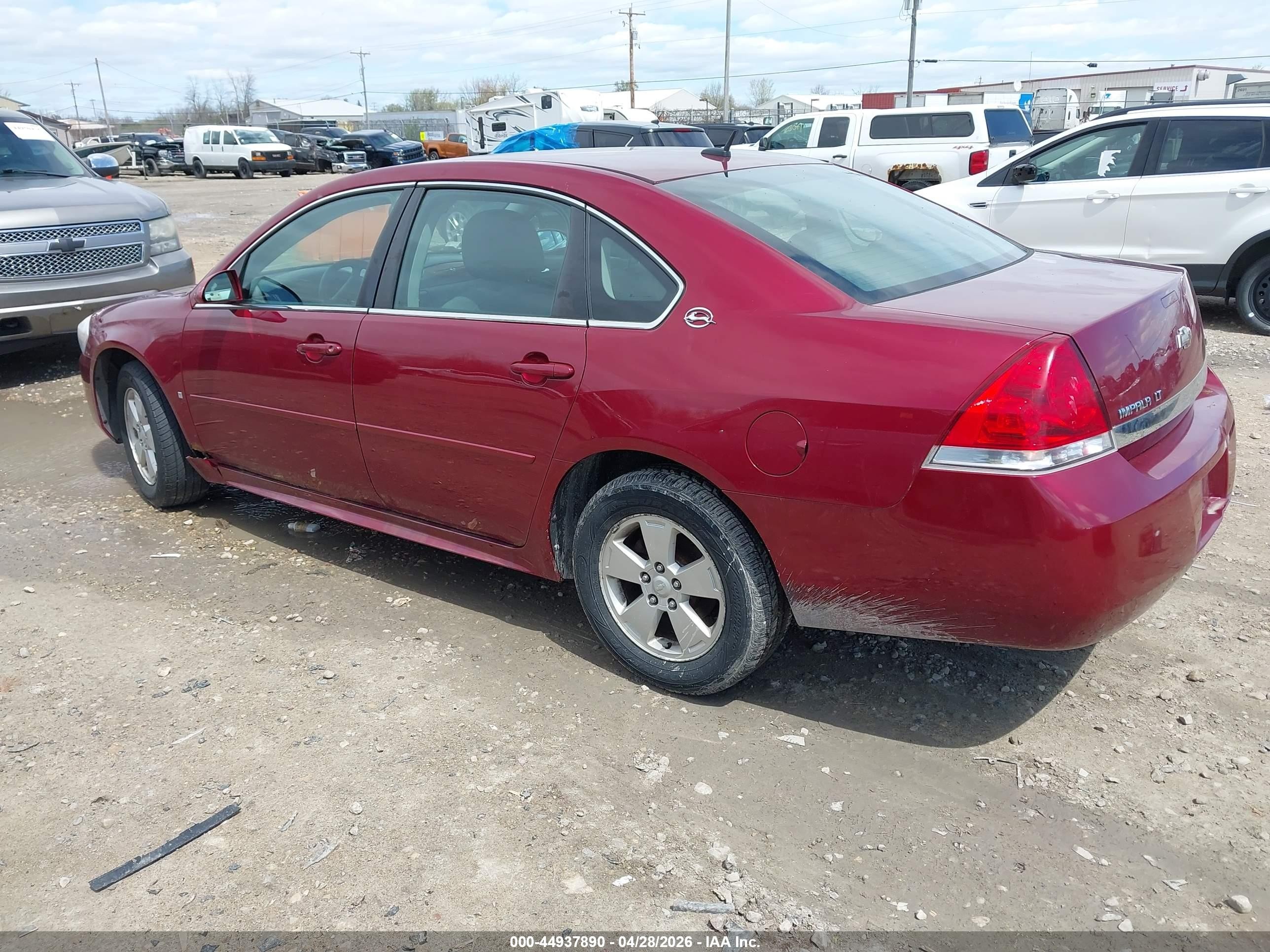 2009 Chevrolet Impala Lt Burgundy vin: 2G1WT57K991182894