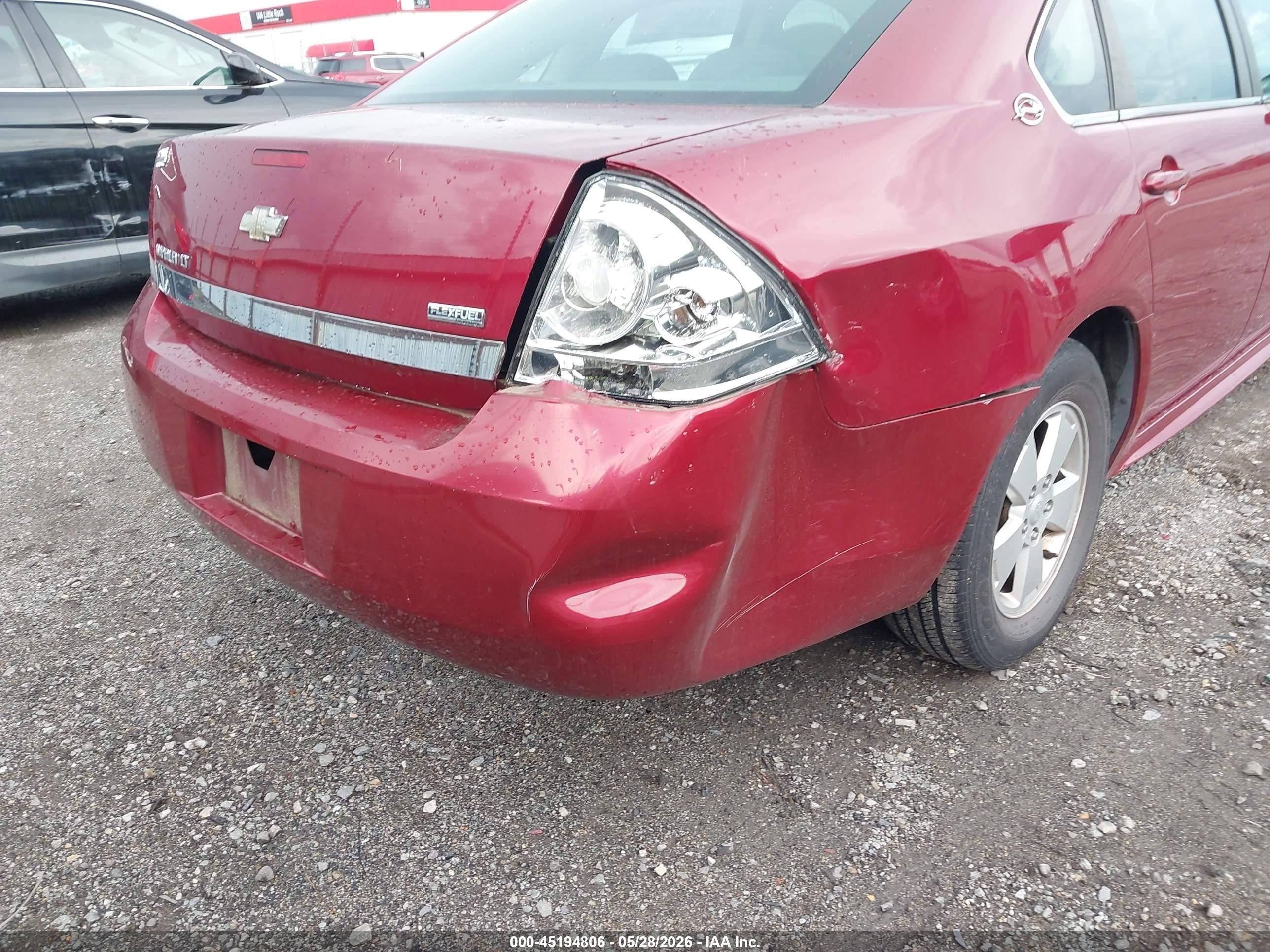2009 Chevrolet Impala Lt Темно-бордовый vin: 2G1WT57K991192213