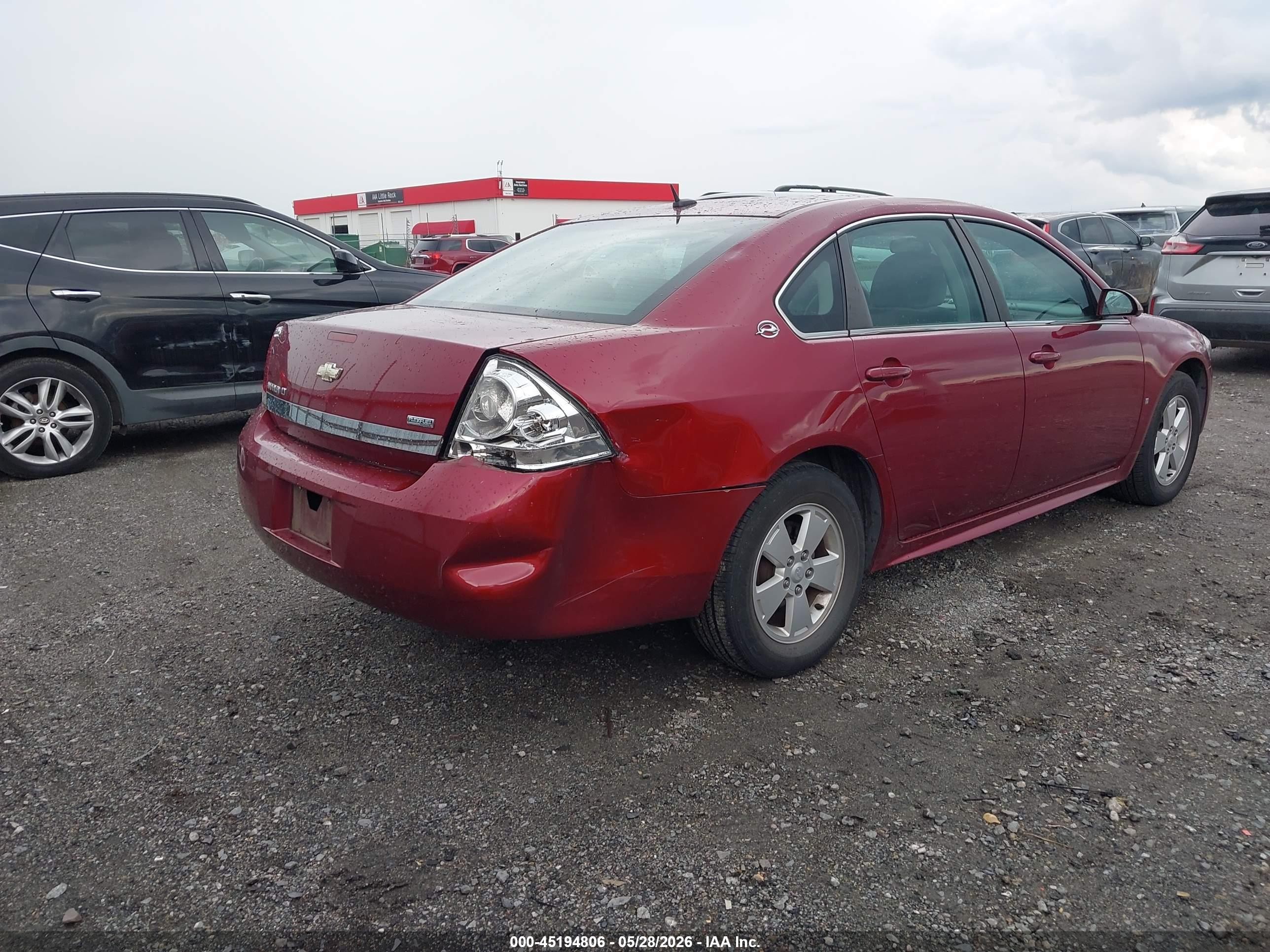 2009 Chevrolet Impala Lt Темно-бордовый vin: 2G1WT57K991192213