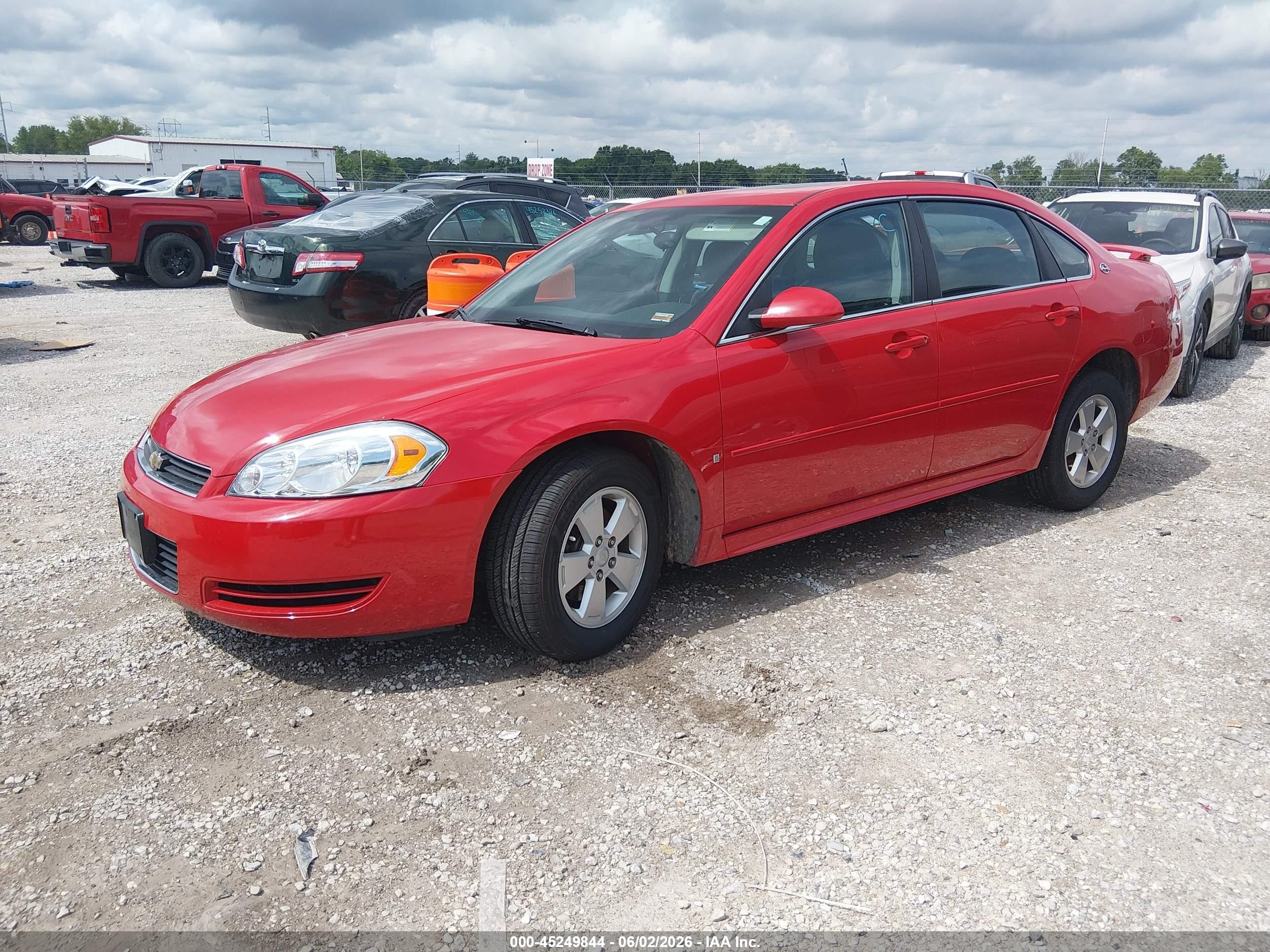 2009 Chevrolet Impala Lt Red vin: 2G1WT57K991203307