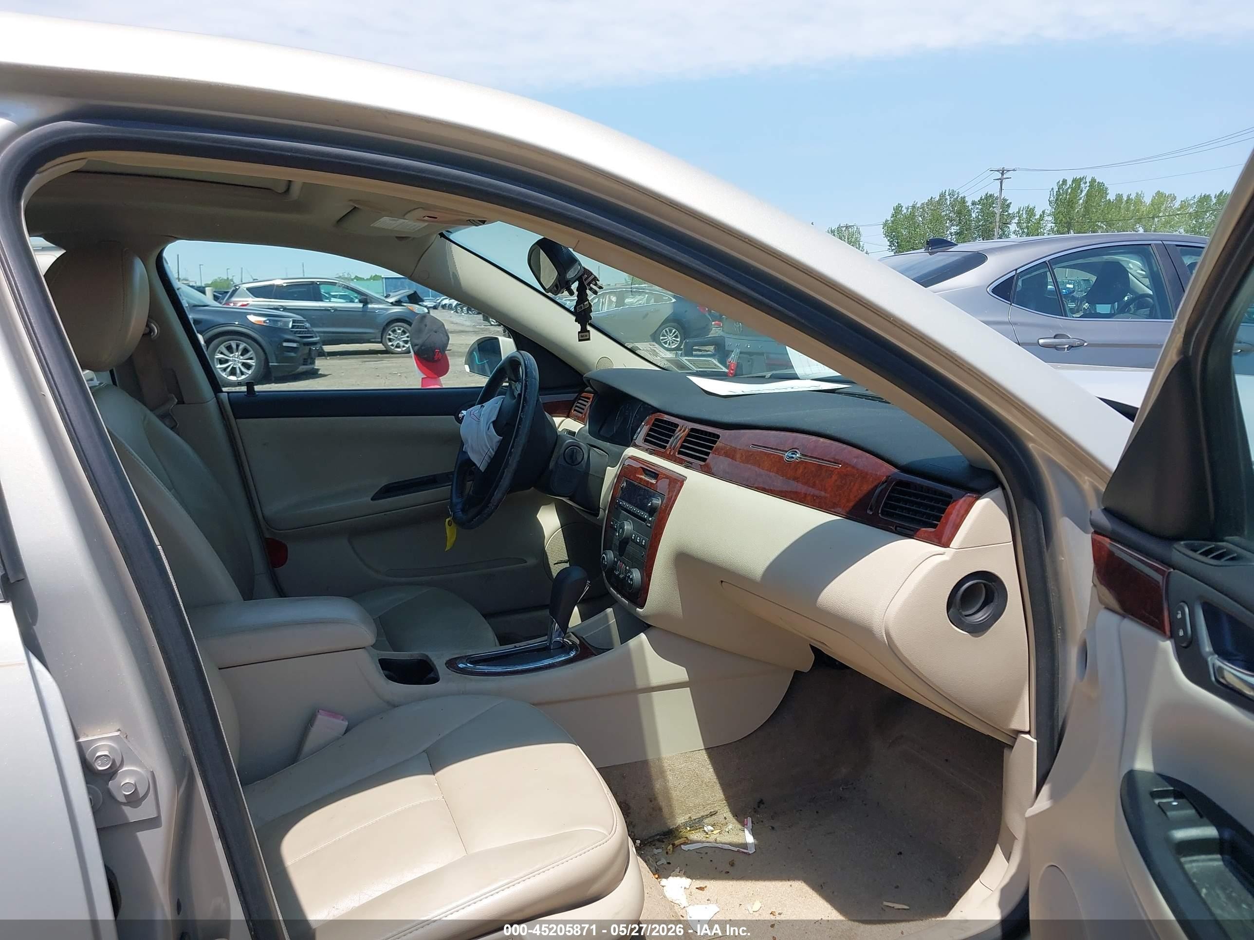 2009 Chevrolet Impala Lt Желто-коричневый vin: 2G1WT57K991206692