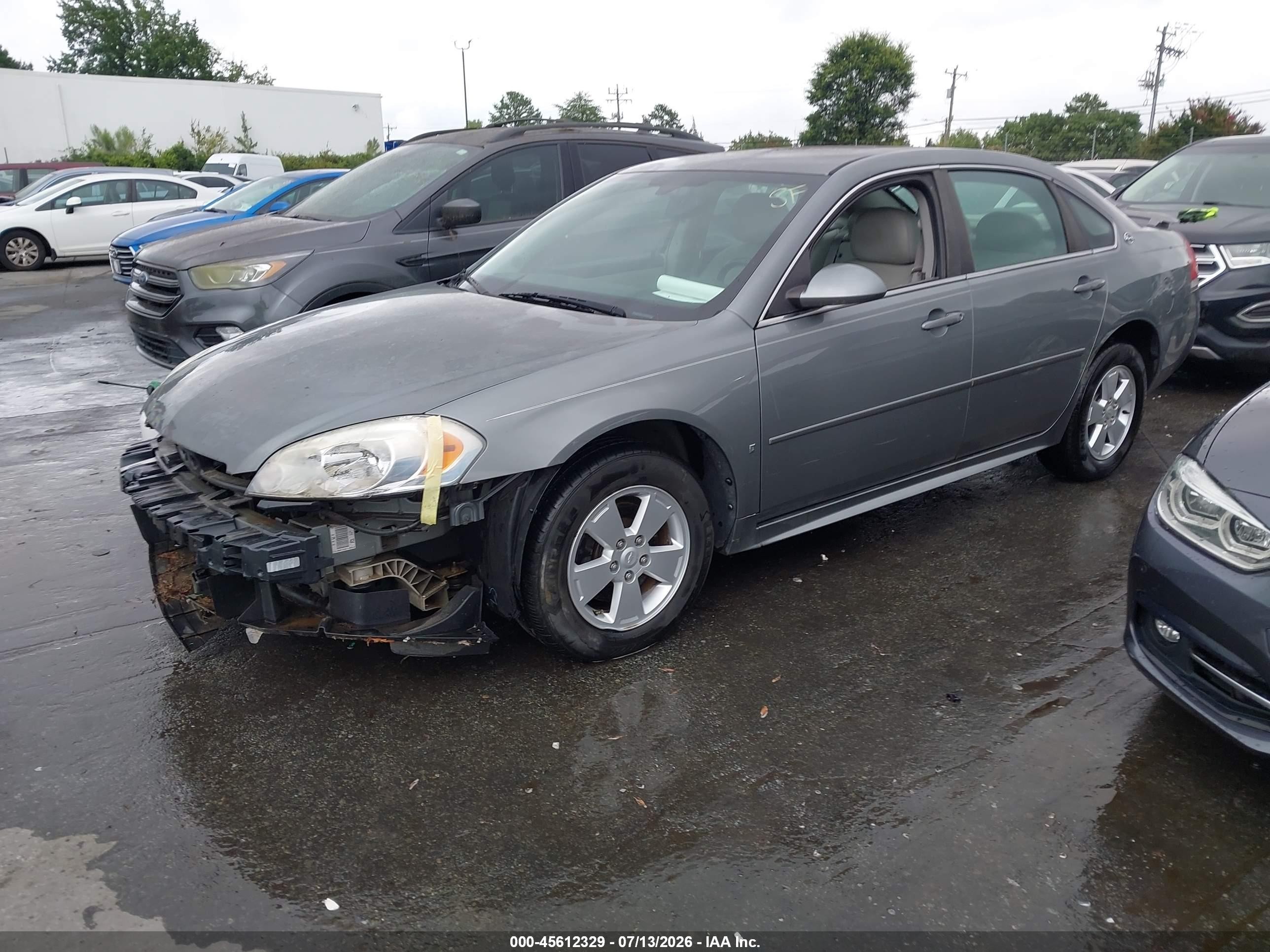 2009 Chevrolet Impala Lt Gray vin: 2G1WT57K991217711