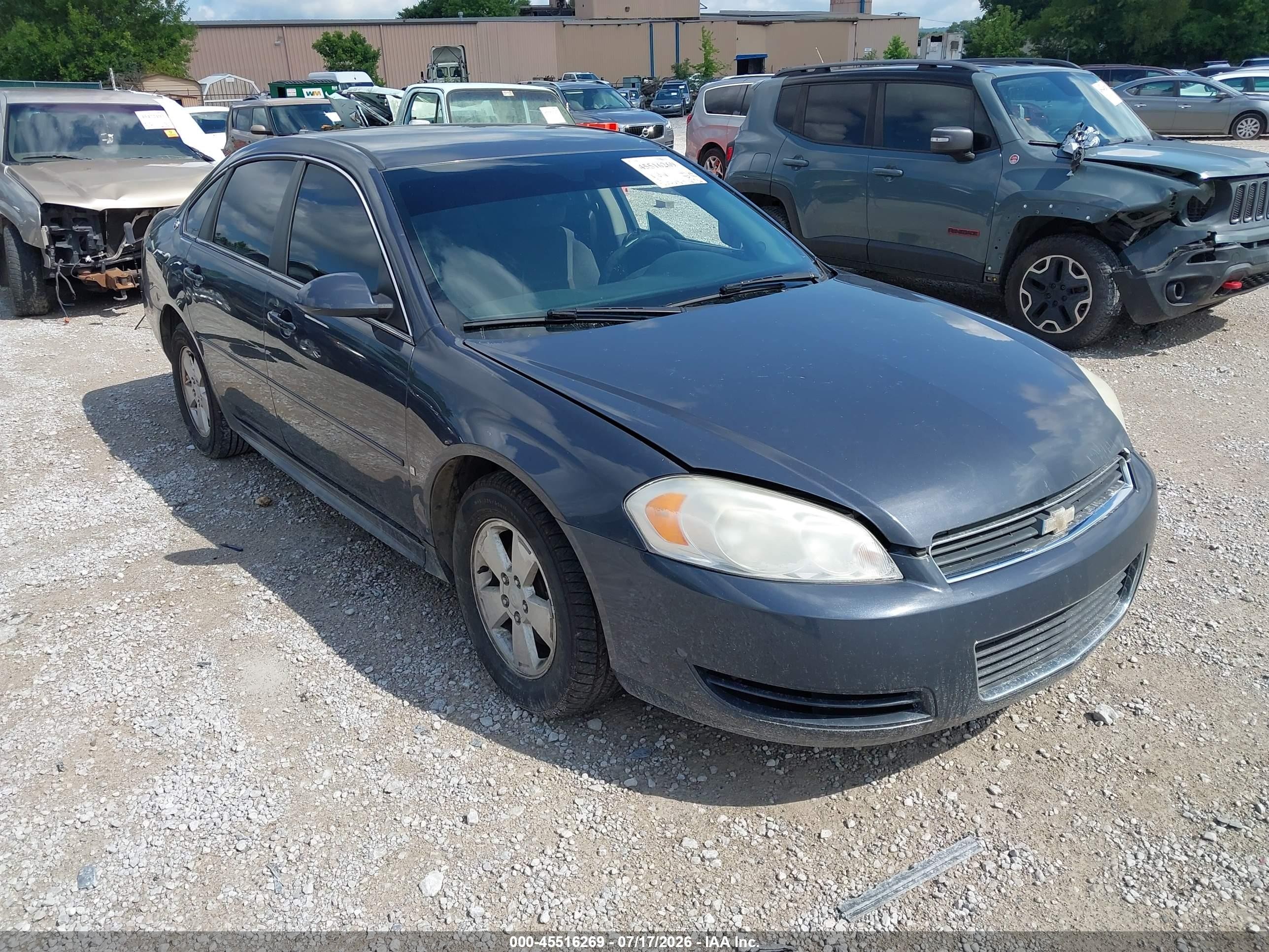 2009 Chevrolet Impala Lt Gray vin: 2G1WT57K991229034