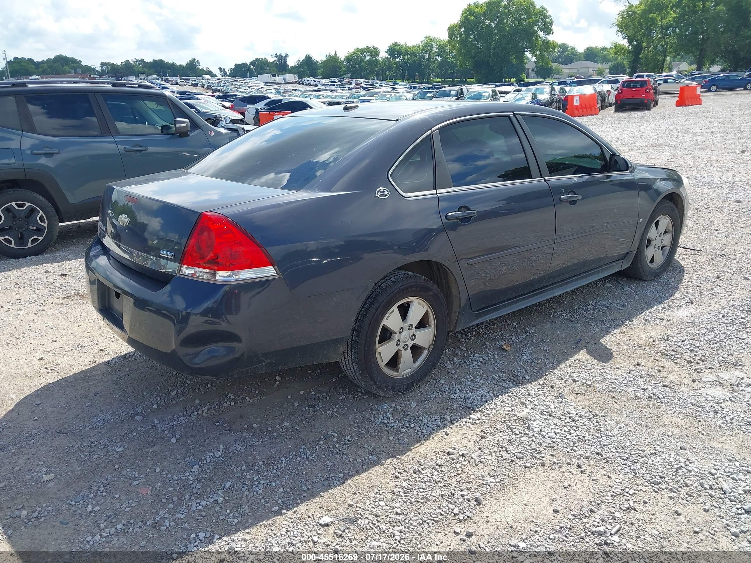 2009 Chevrolet Impala Lt Gray vin: 2G1WT57K991229034