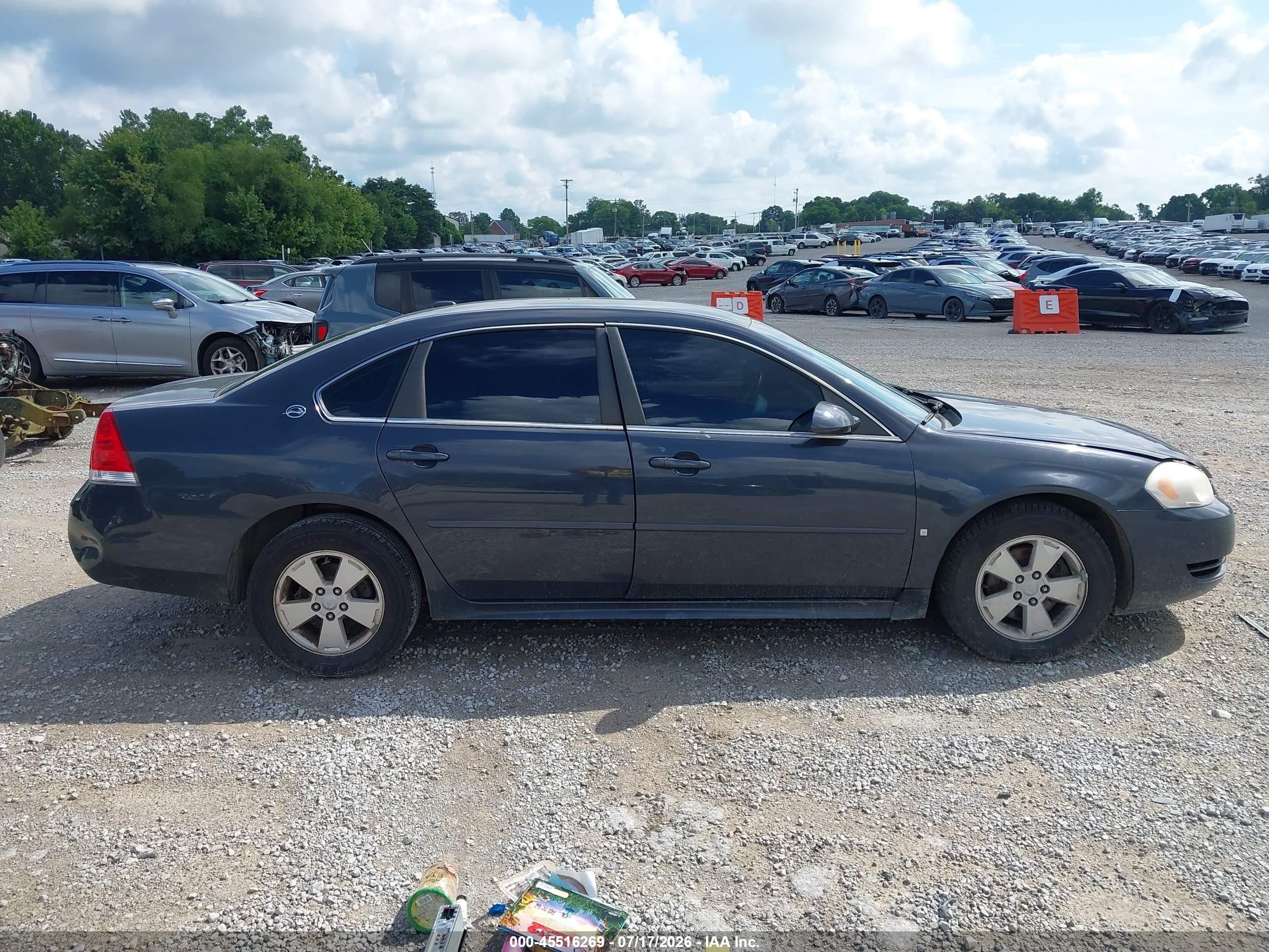 2009 Chevrolet Impala Lt Gray vin: 2G1WT57K991229034
