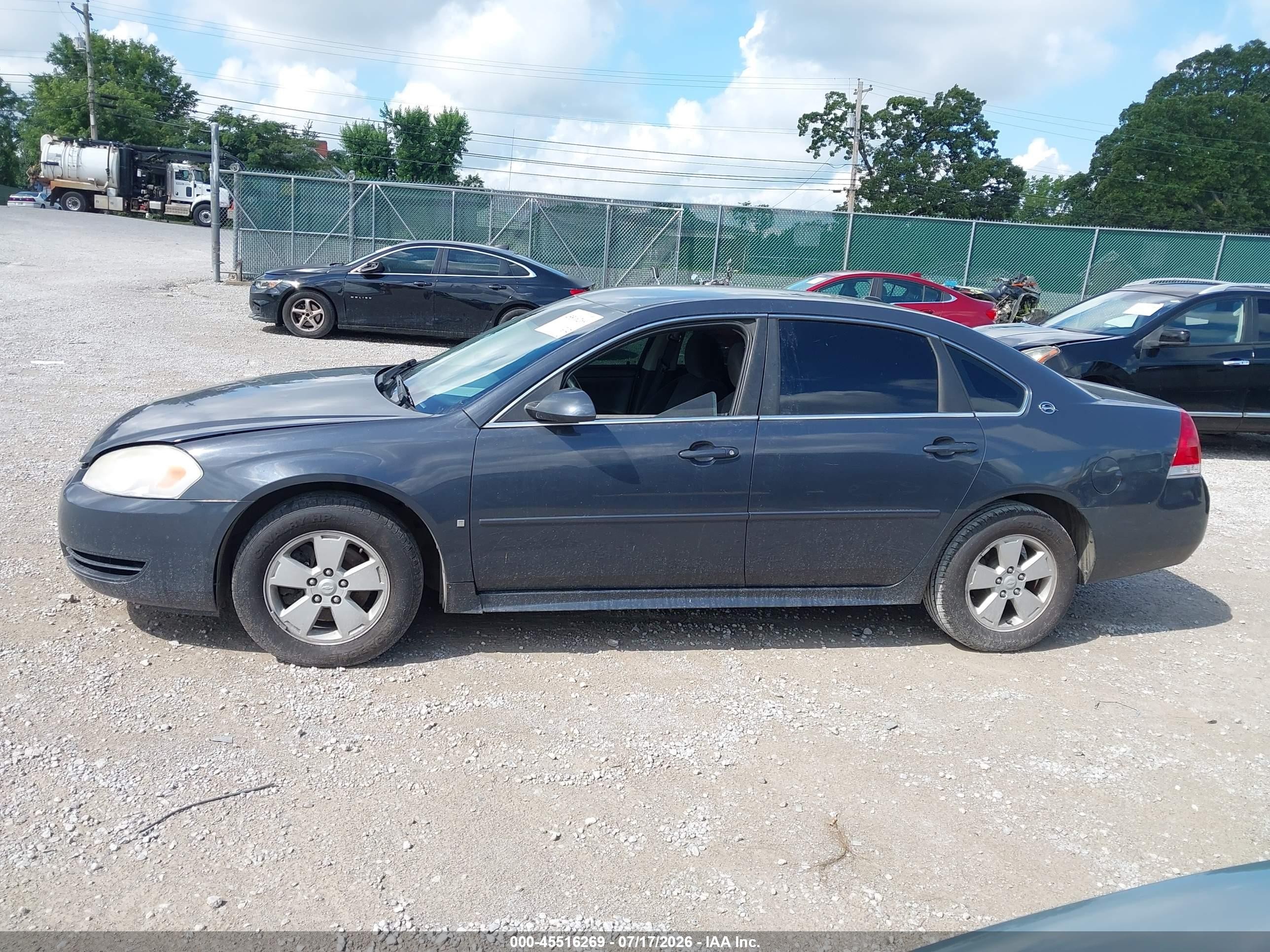 2009 Chevrolet Impala Lt Gray vin: 2G1WT57K991229034