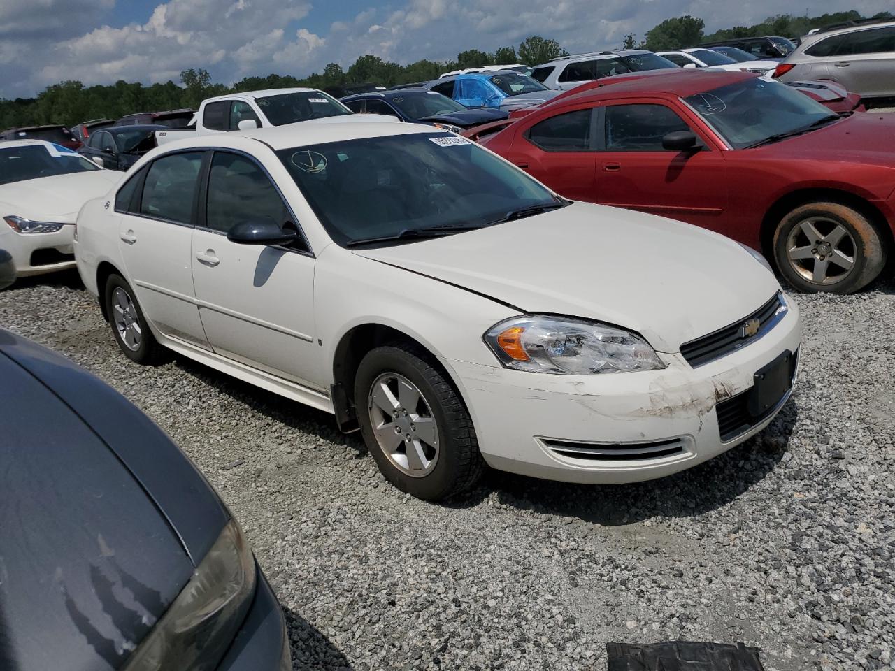 2009 Chevrolet Impala 1lt White vin: 2G1WT57K991235898