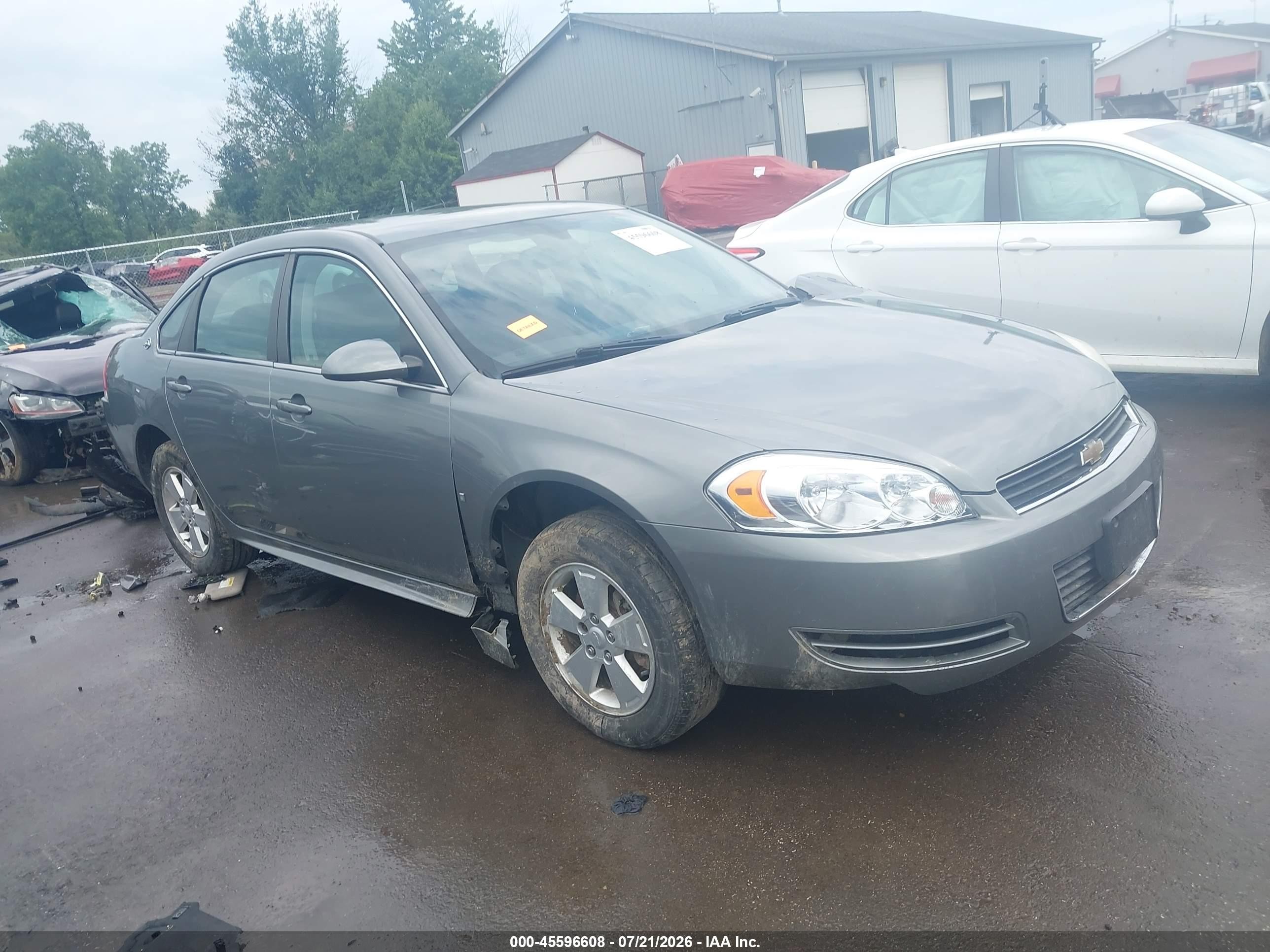 2009 Chevrolet Impala Lt Серый vin: 2G1WT57K991237277