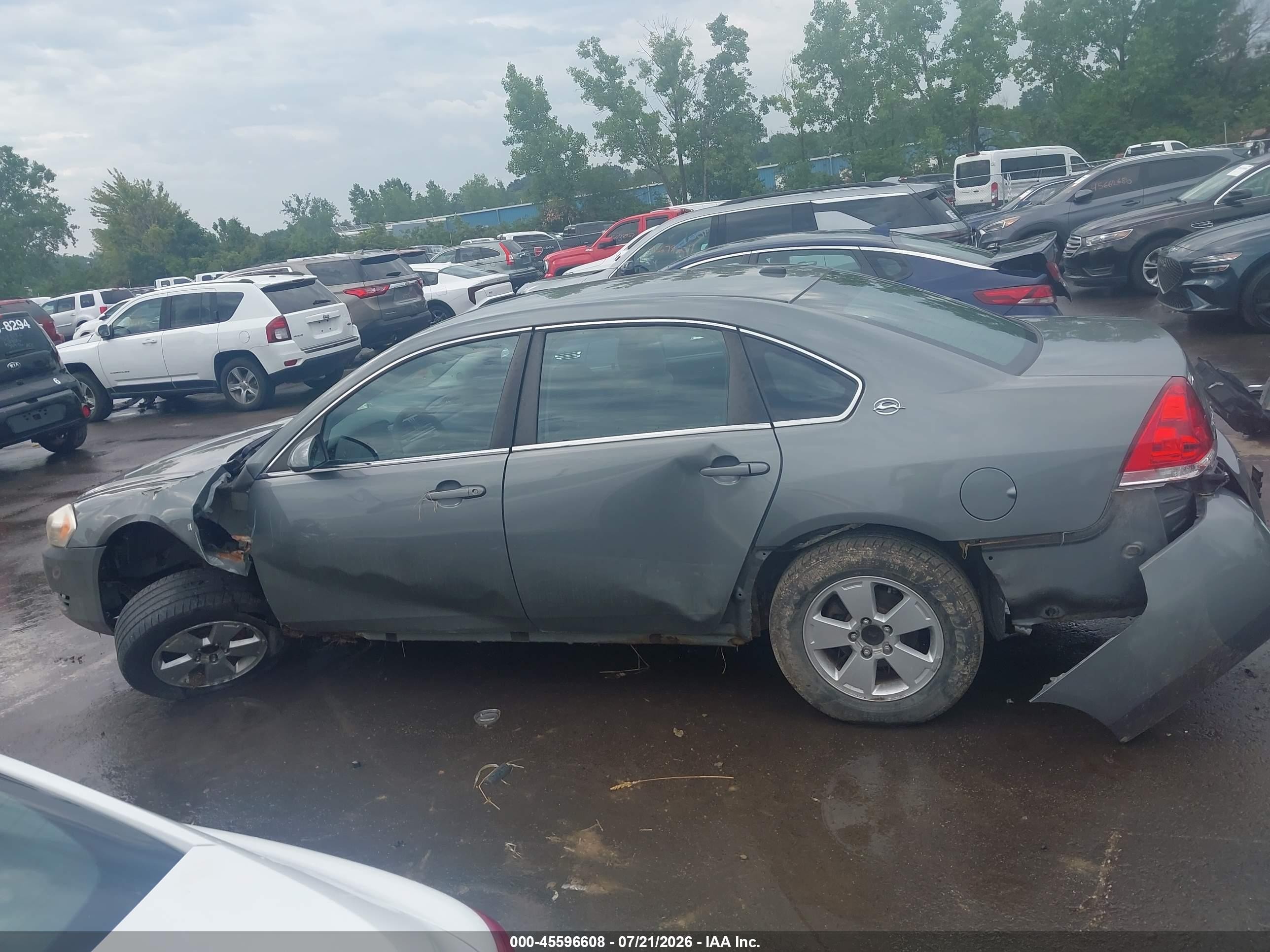 2009 Chevrolet Impala Lt Gray vin: 2G1WT57K991237277