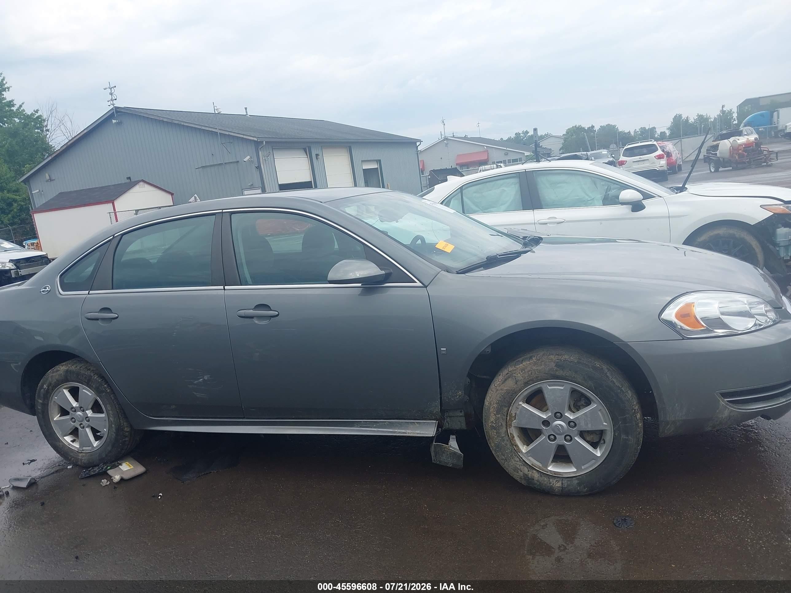 2009 Chevrolet Impala Lt Gray vin: 2G1WT57K991237277