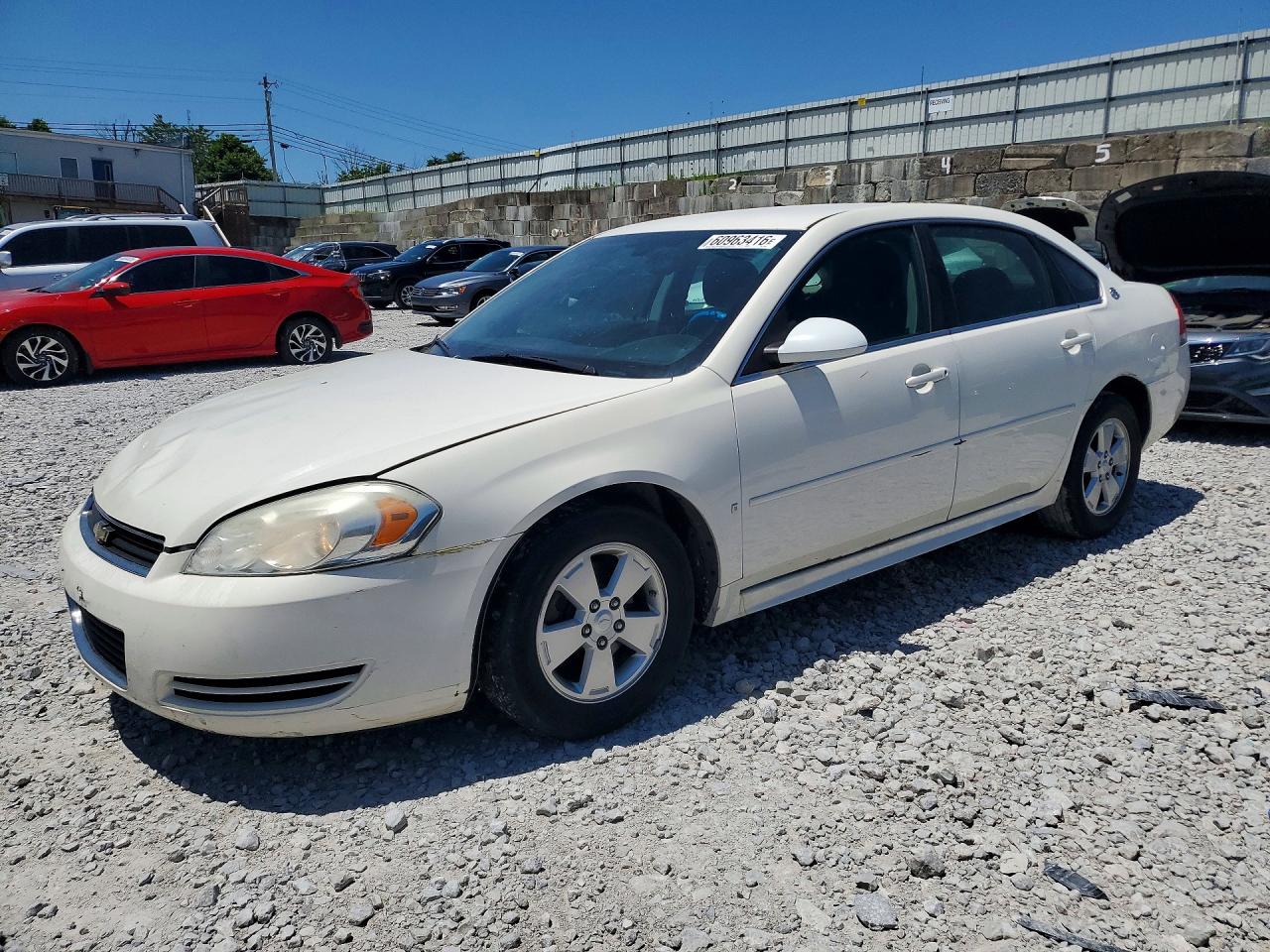 2009 Chevrolet Impala 1lt White vin: 2G1WT57K991248201
