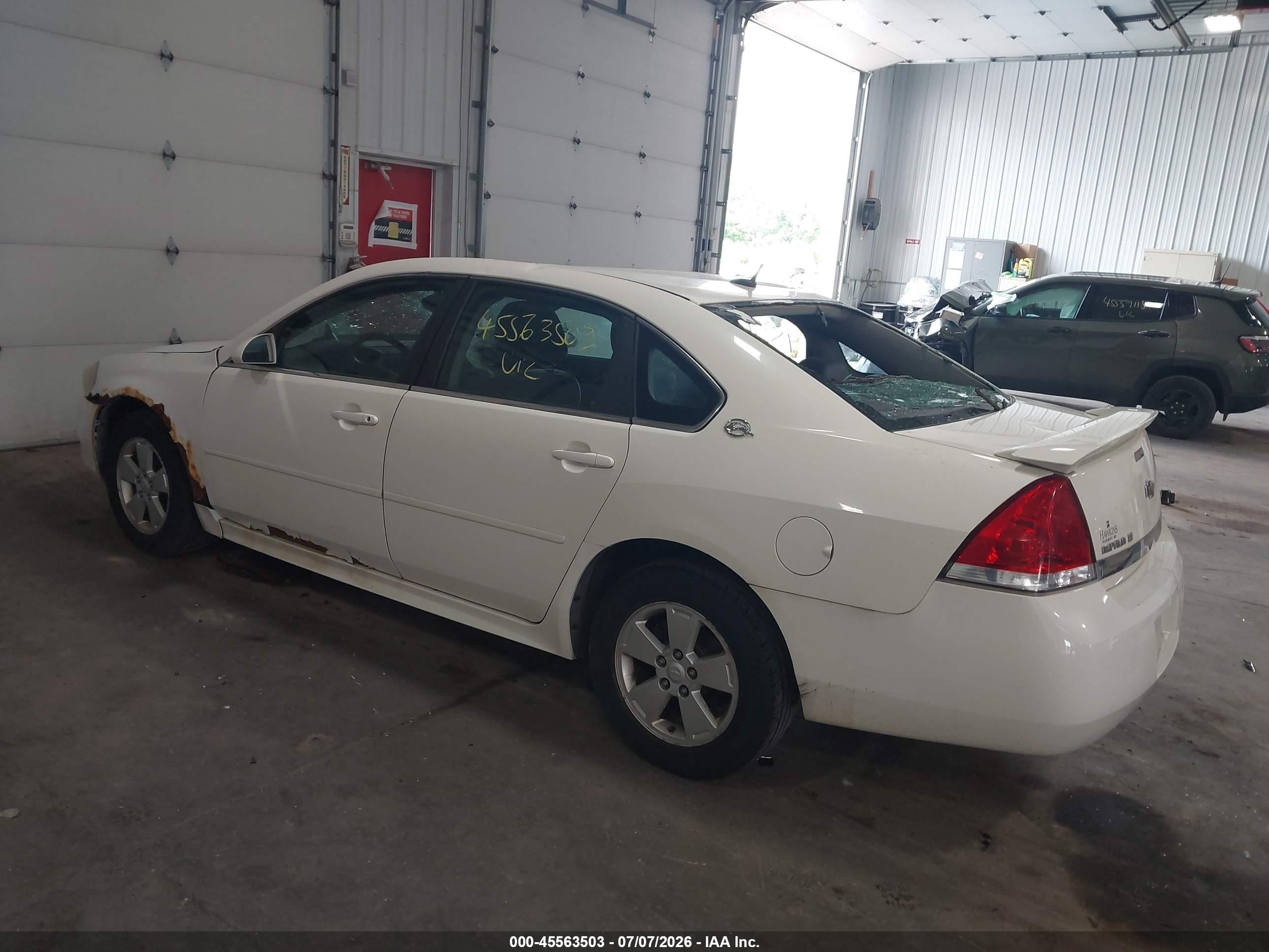 2009 Chevrolet Impala Lt White vin: 2G1WT57K991285944