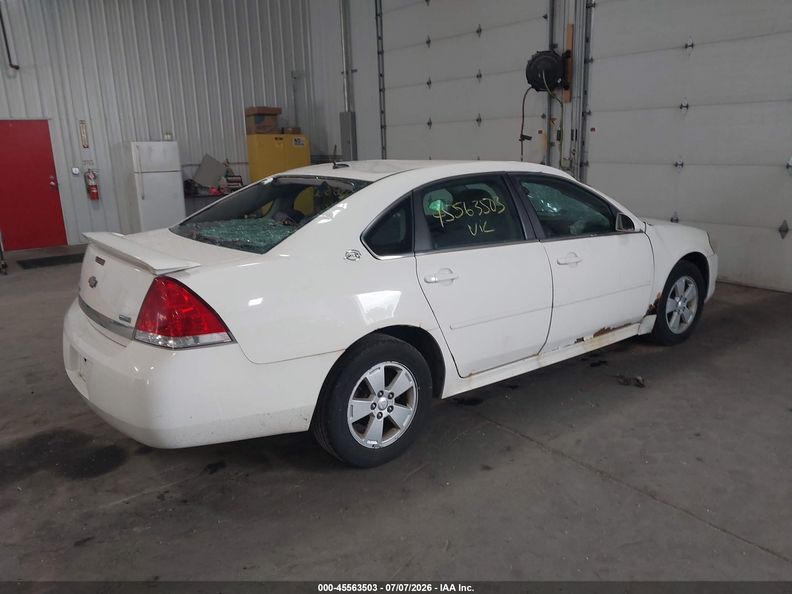 2009 Chevrolet Impala Lt White vin: 2G1WT57K991285944