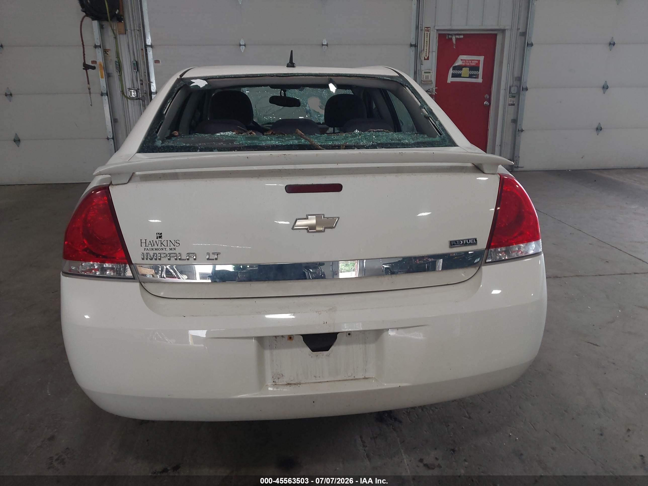 2009 Chevrolet Impala Lt White vin: 2G1WT57K991285944