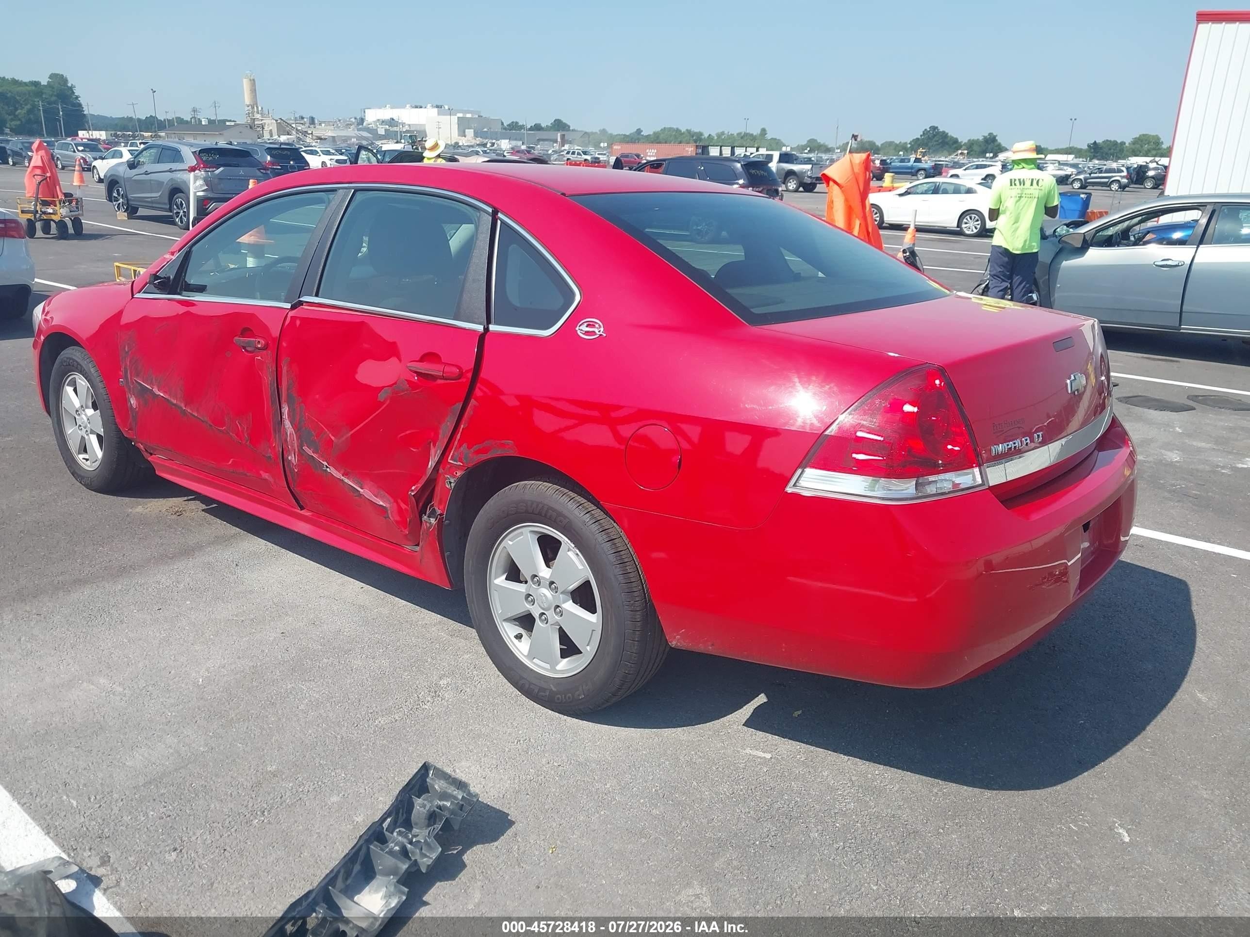 2009 Chevrolet Impala Lt Красный vin: 2G1WT57K991301253