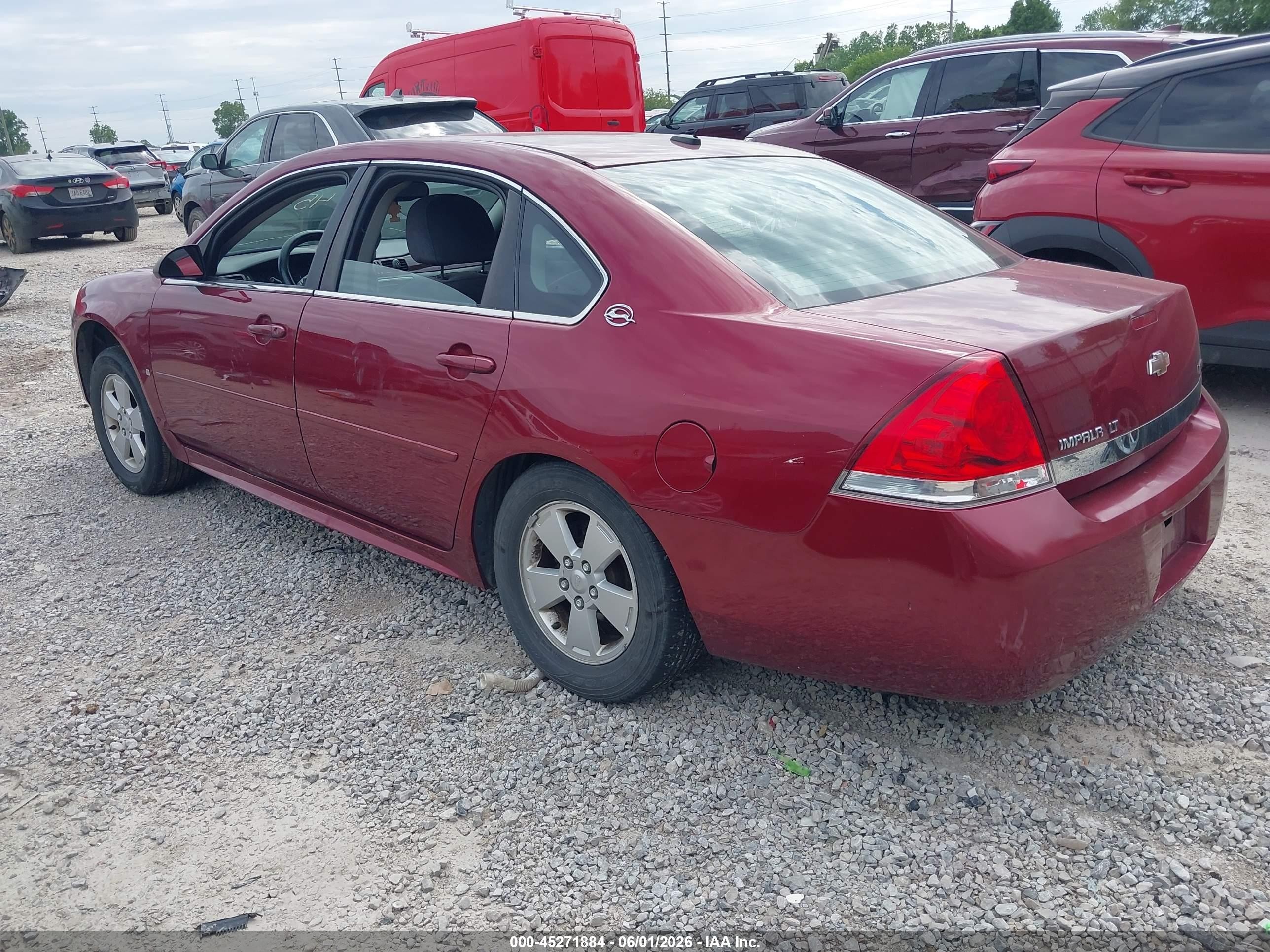 2009 Chevrolet Impala Lt Red vin: 2G1WT57KX91204529