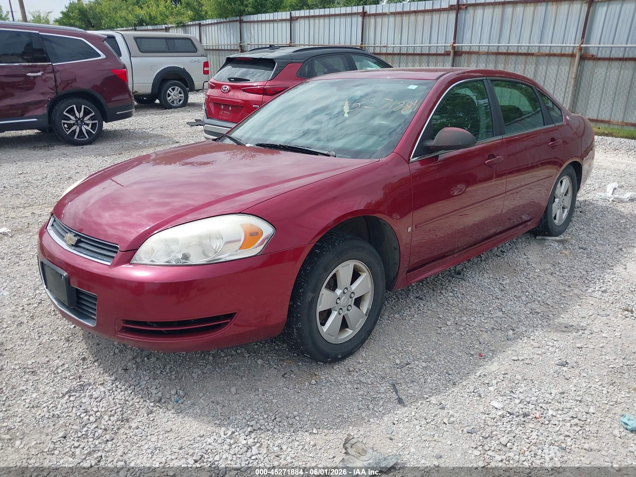 2009 Chevrolet Impala Lt Red vin: 2G1WT57KX91204529