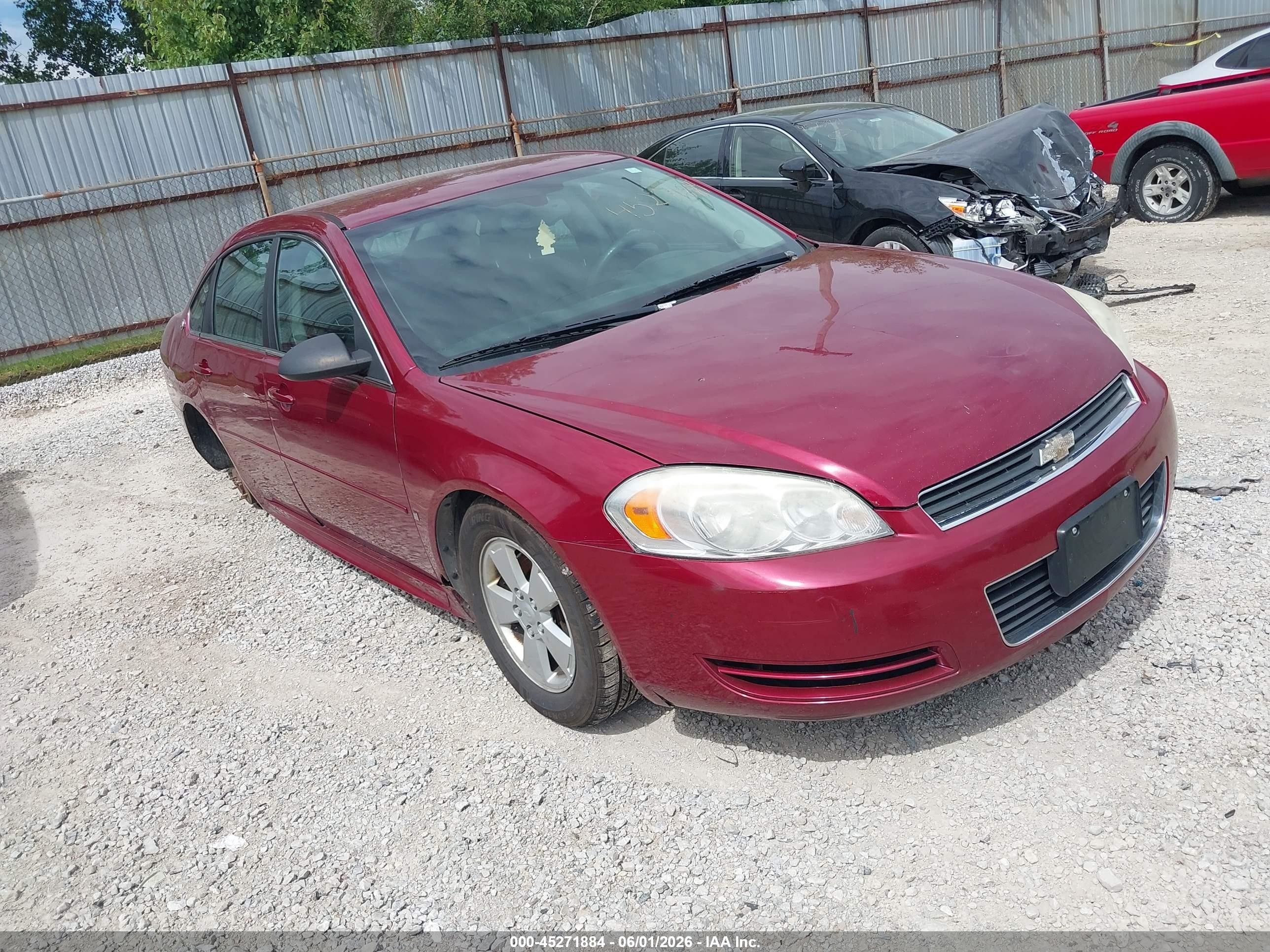 2009 Chevrolet Impala Lt Red vin: 2G1WT57KX91204529