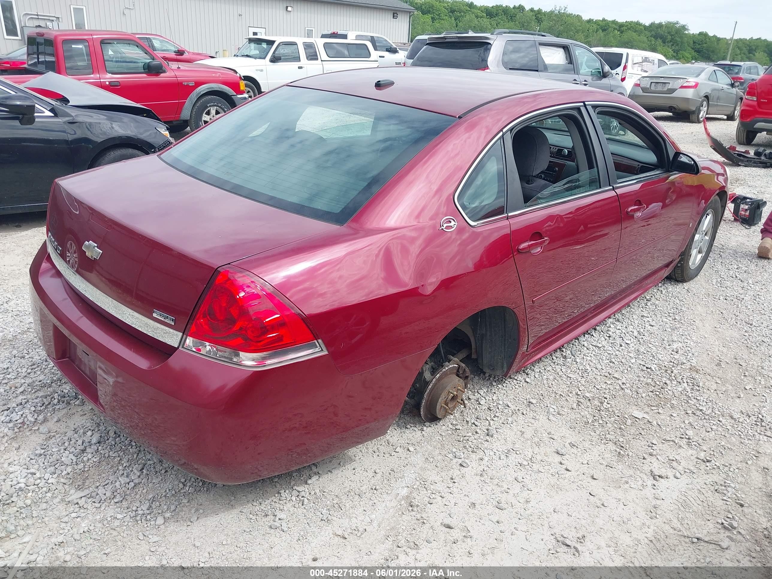 2009 Chevrolet Impala Lt Red vin: 2G1WT57KX91204529