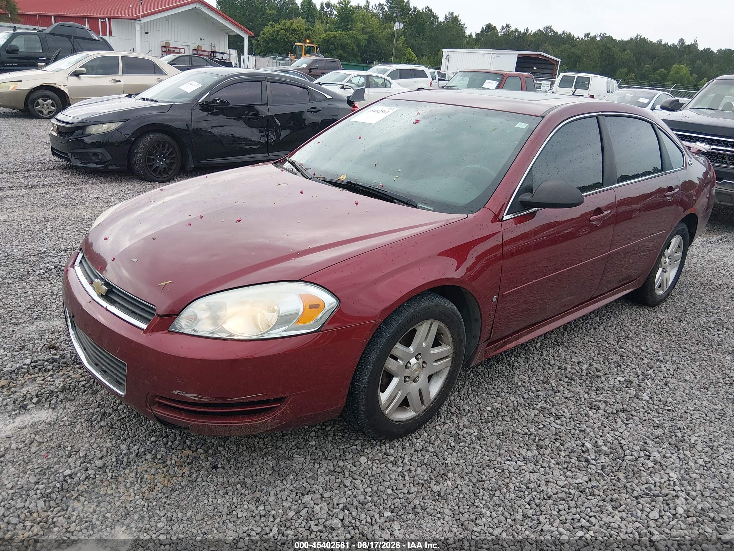 2009 Chevrolet Impala Lt Maroon vin: 2G1WT57N091320686