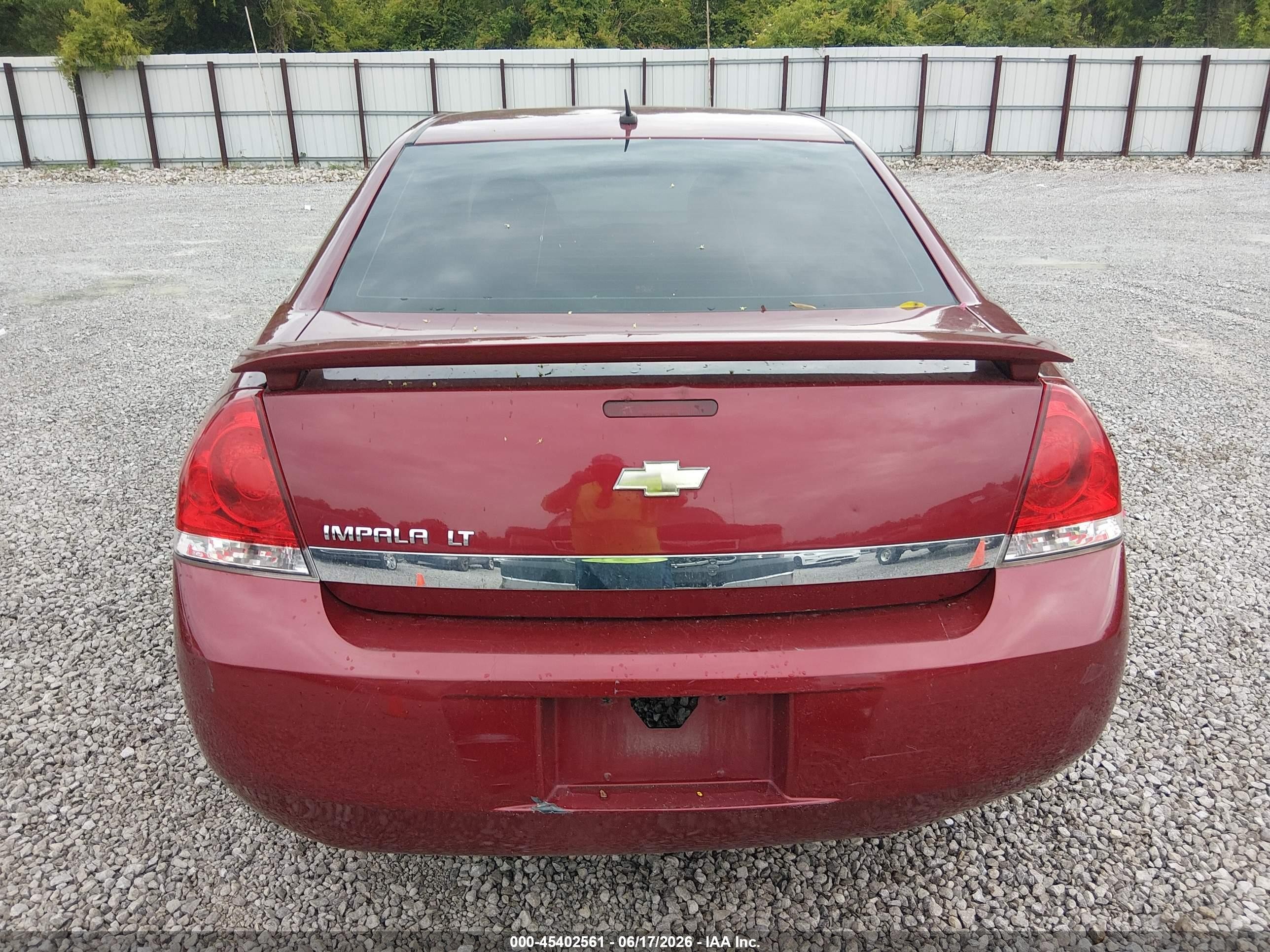 2009 Chevrolet Impala Lt Maroon vin: 2G1WT57N091320686