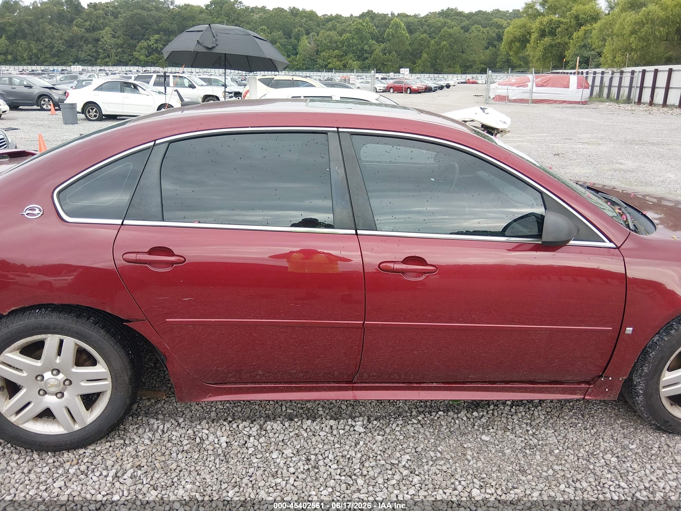 2009 Chevrolet Impala Lt Maroon vin: 2G1WT57N091320686