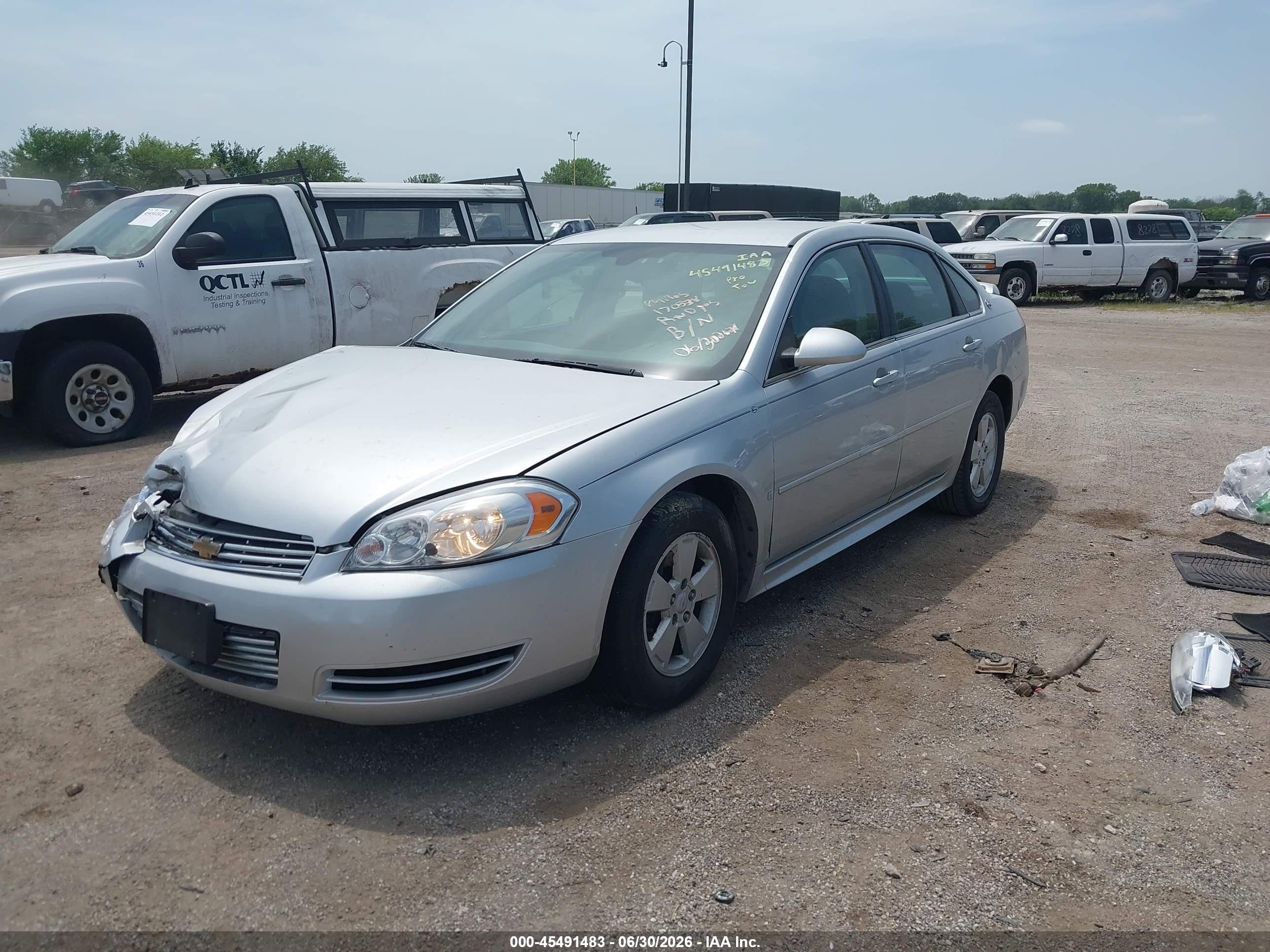 2009 Chevrolet Impala Lt Silver vin: 2G1WT57N191202601