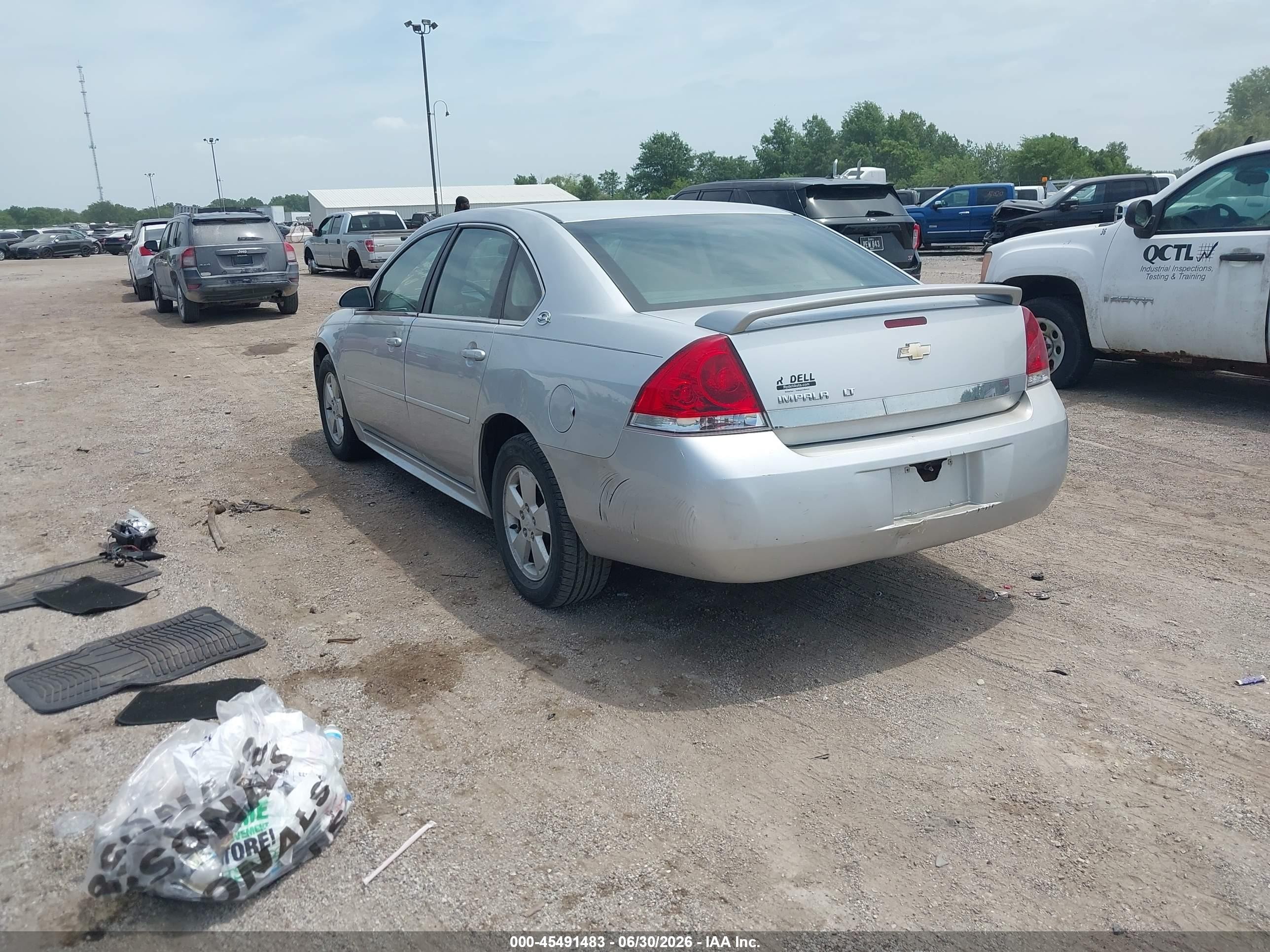 2009 Chevrolet Impala Lt Silver vin: 2G1WT57N191202601