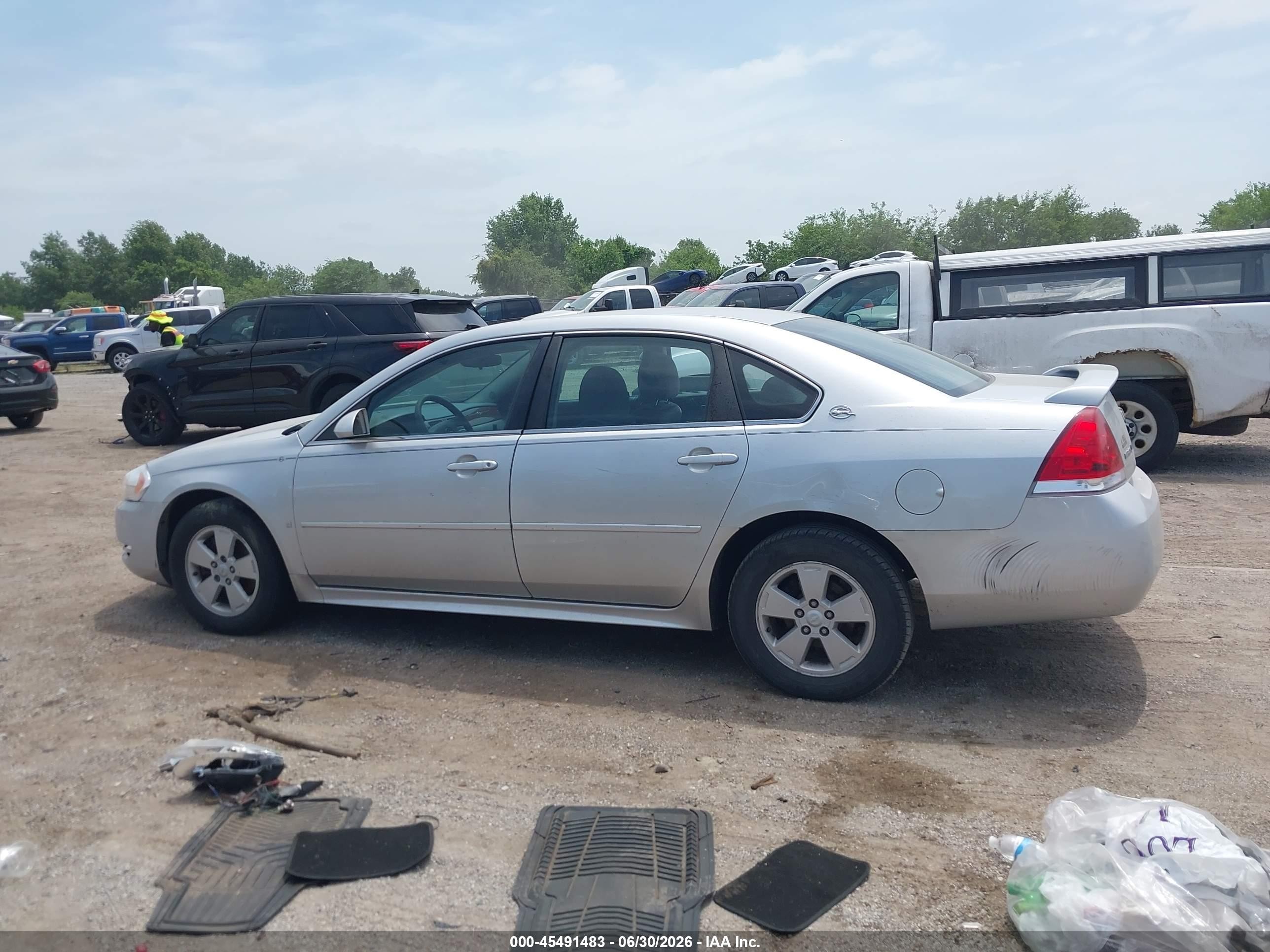 2009 Chevrolet Impala Lt Silver vin: 2G1WT57N191202601