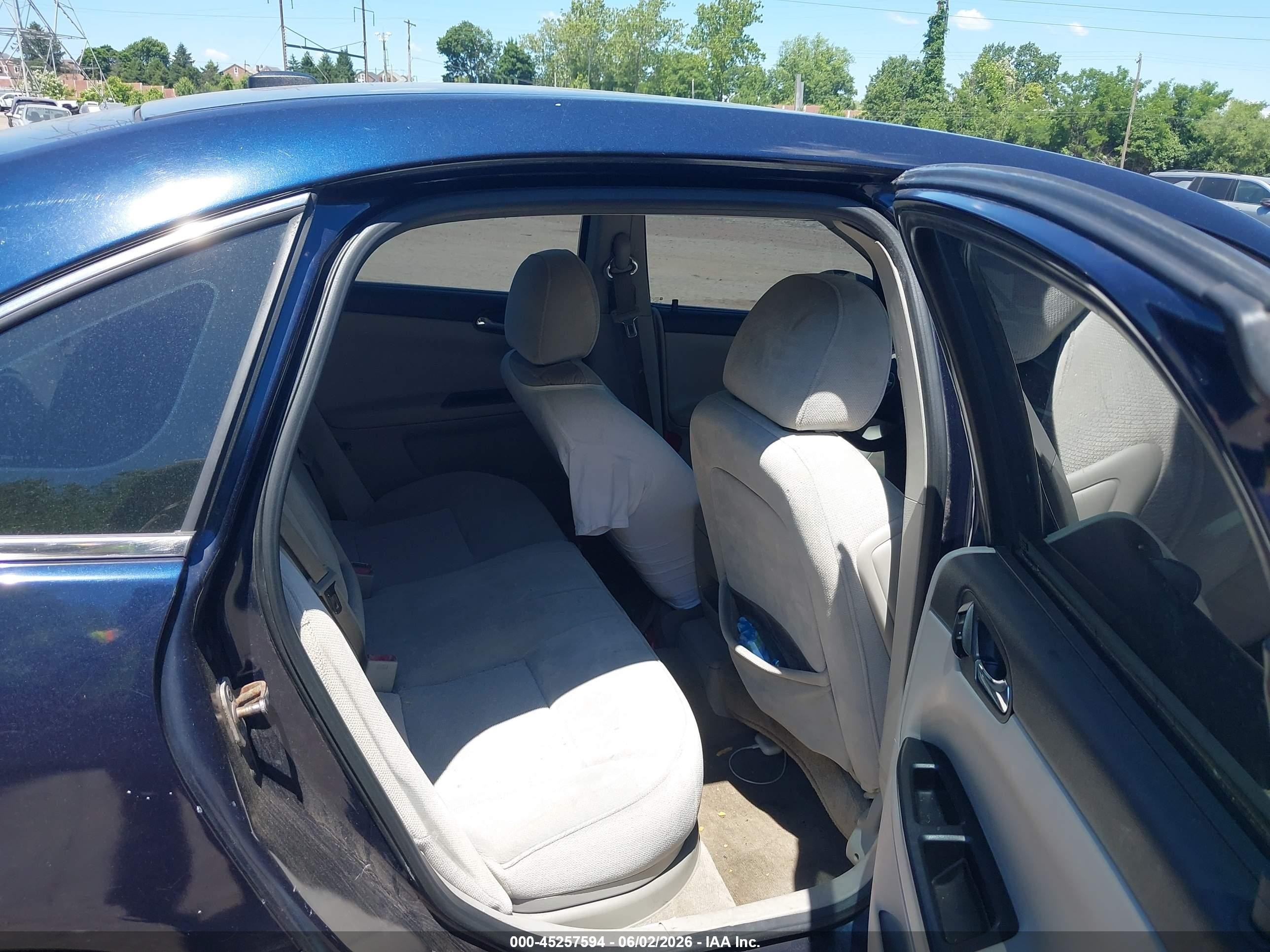 2009 Chevrolet Impala Lt Blue vin: 2G1WT57N291235610