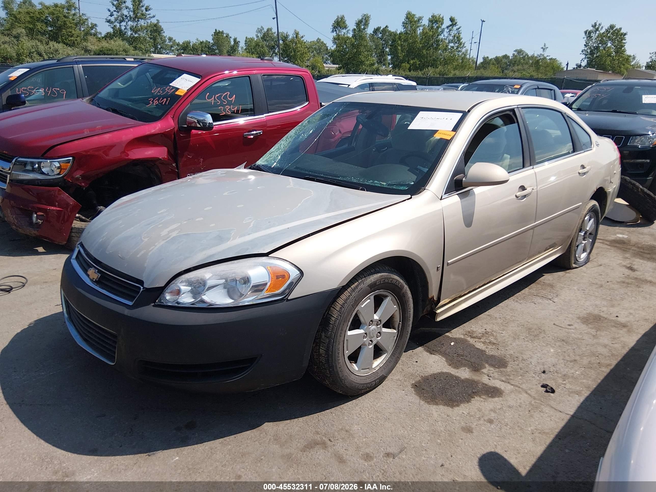 2009 Chevrolet Impala Lt Tan vin: 2G1WT57N291254741