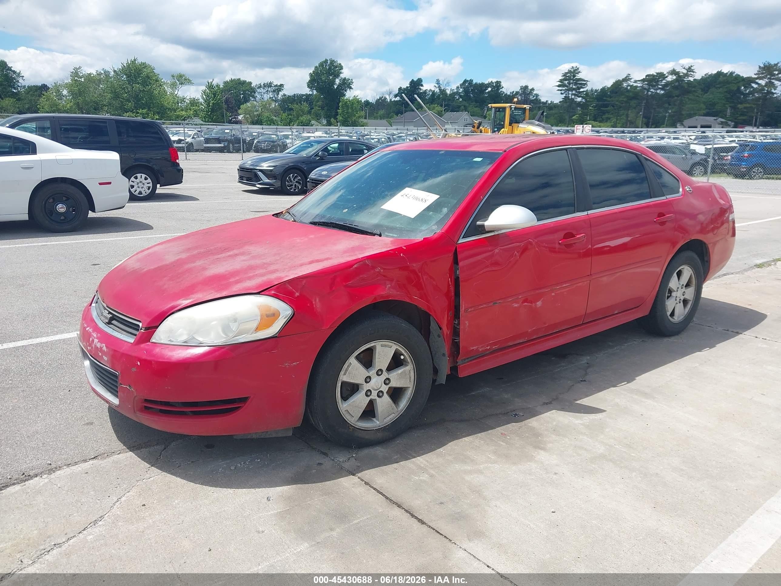 2009 Chevrolet Impala Lt Red vin: 2G1WT57N291296696