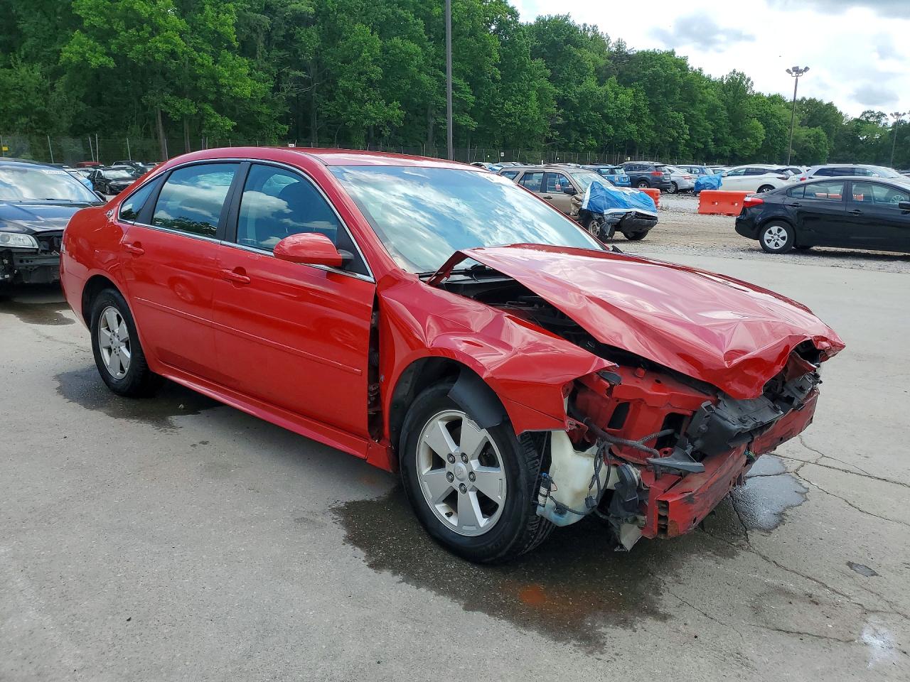 2009 Chevrolet Impala 1lt Red vin: 2G1WT57N291305347