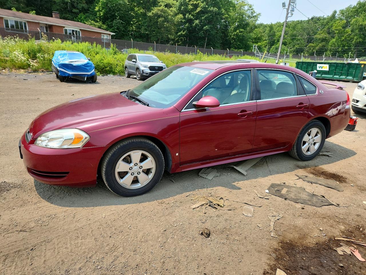 2009 Chevrolet Impala 1lt Бордовый vin: 2G1WT57N391138836